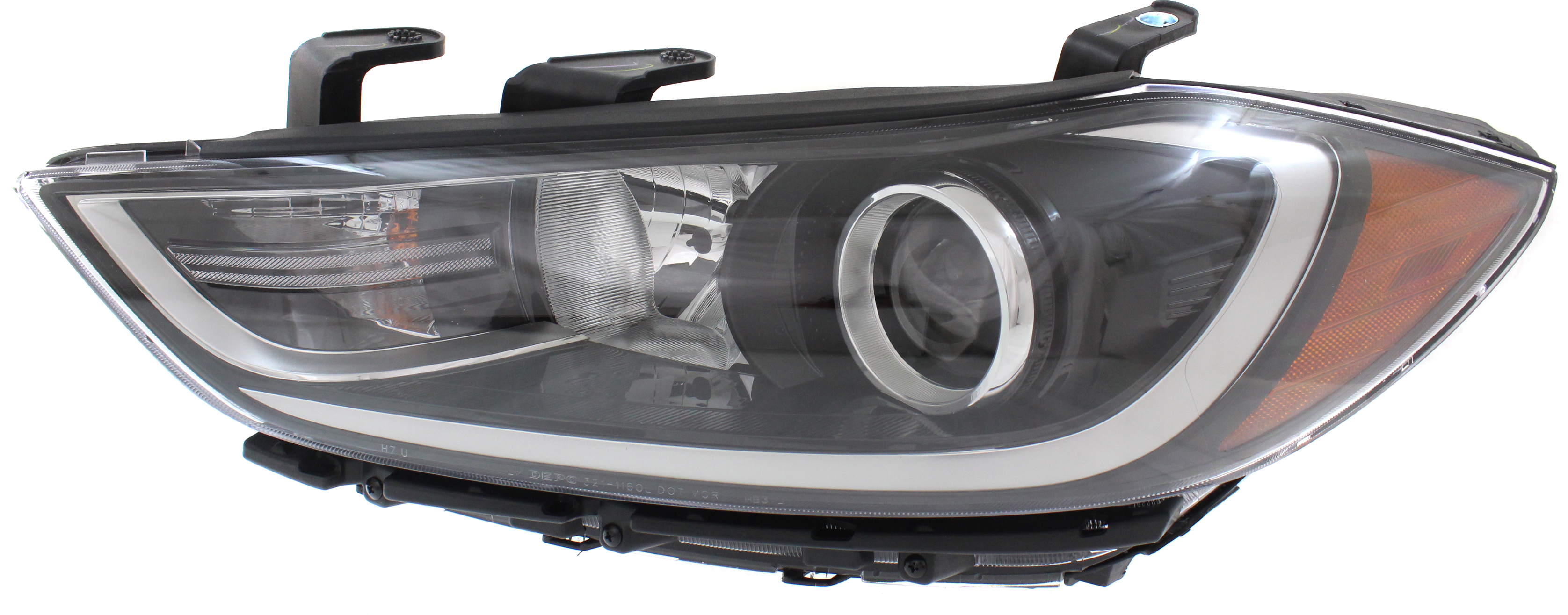 AM ELANTRA 17-18 HEAD LAMP LH Assembly Halogen w o Daytime Running Light Korea or USA Built Vehicle SKU RH10010018 Partslink HY2502203 OEM 92101F2040