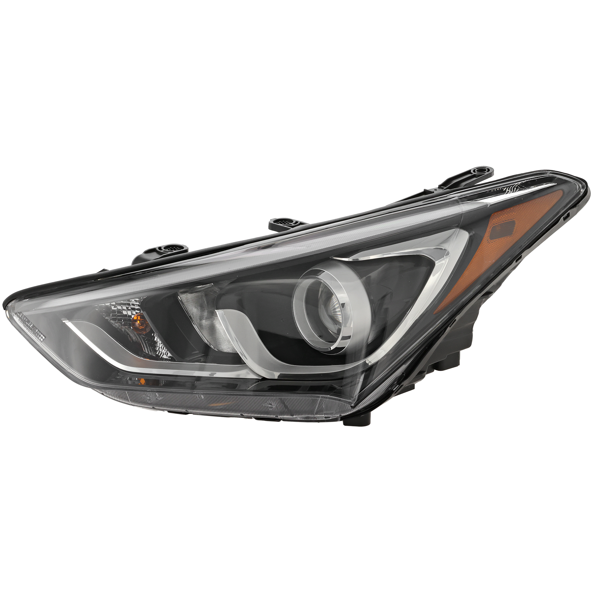 AM SANTA FE SPORT 17-18 HEAD LAMP LH Assembly Halogen SKU RH10010036 Partslink HY2502205 OEM 921014Z500