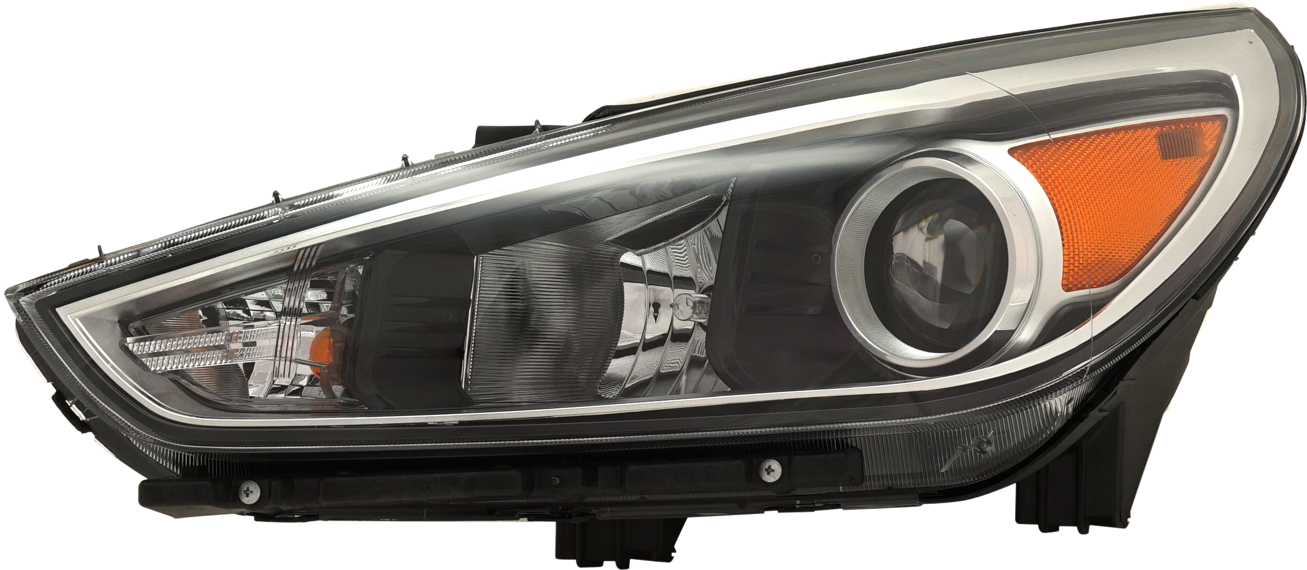 AM ELANTRA GT 18-20 HEAD LAMP LH Assembly Halogen CAPA SKU RH10010062Q Partslink HY2502219C OEM 92101G3040