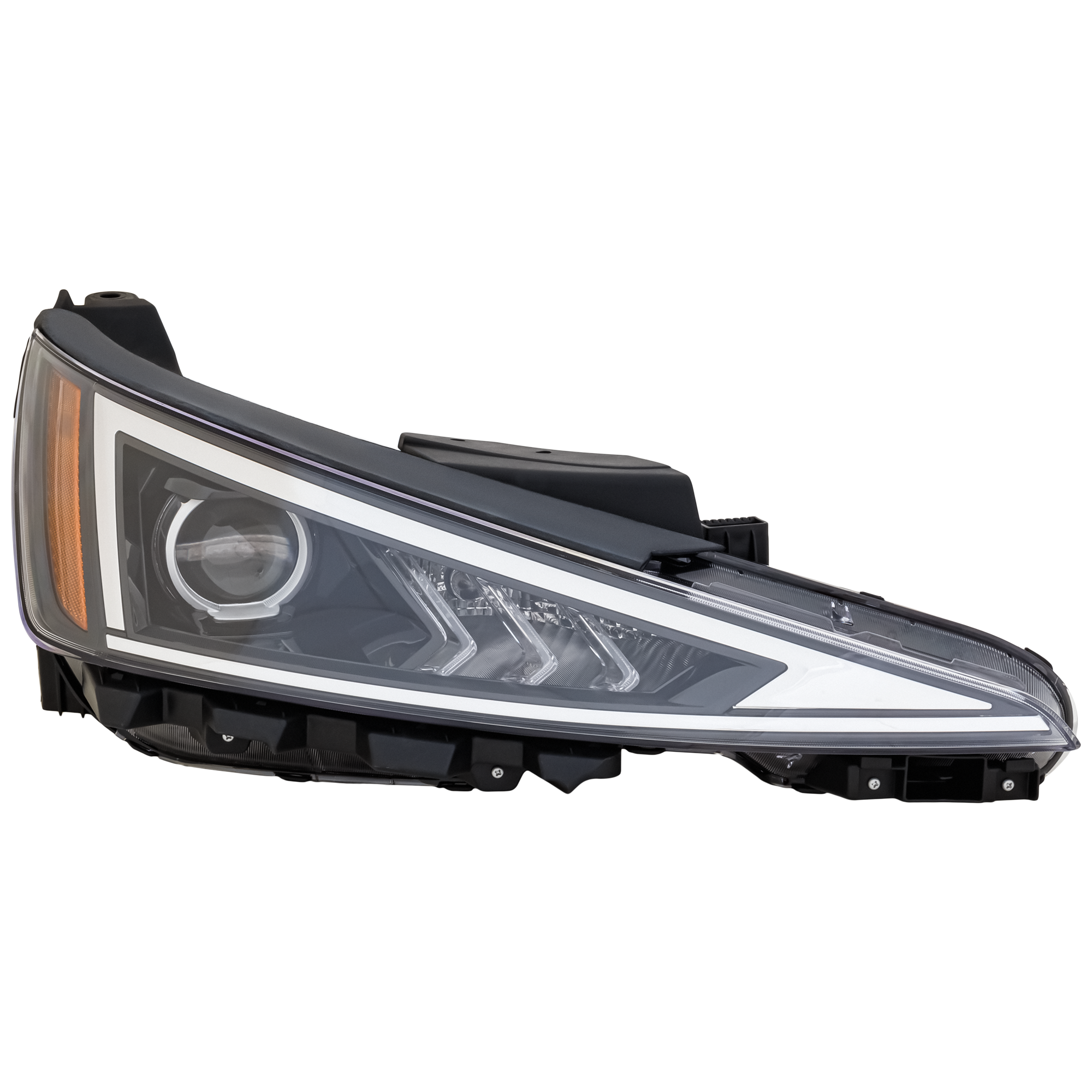 AM ELANTRA 19-20 HEAD LAMP RH Assembly Halogen w o Daytime Running Light USA Built Vehicle CAPA SKU RH10010067Q Partslink HY2503233C OEM 92102F3500