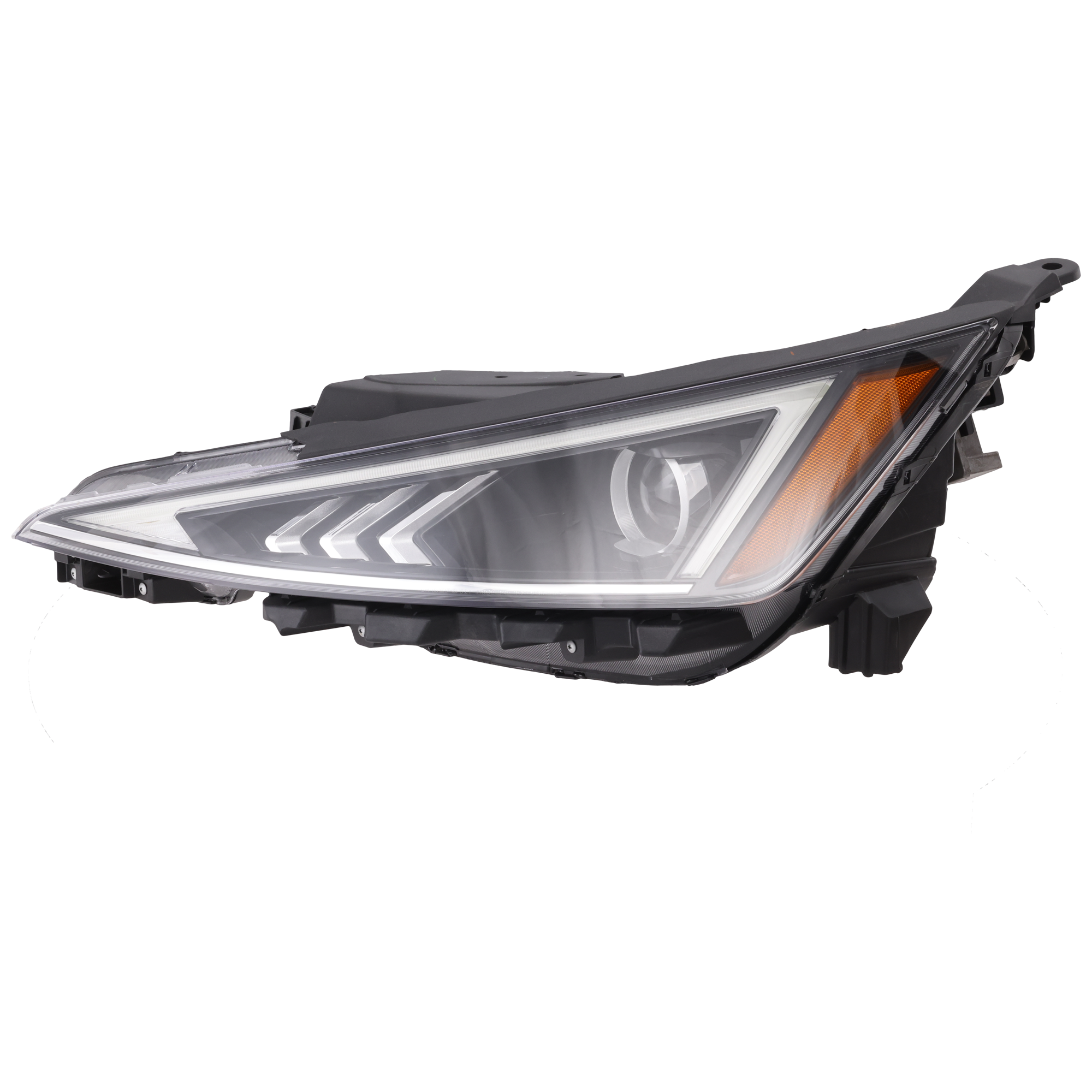 AM ELANTRA 19-20 HEAD LAMP LH Assembly Halogen w LED Daytime Running Light Korea USA Built Vehicle CAPA SKU RH10010090AQ Partslink HY2502240C OEM 92101F2640