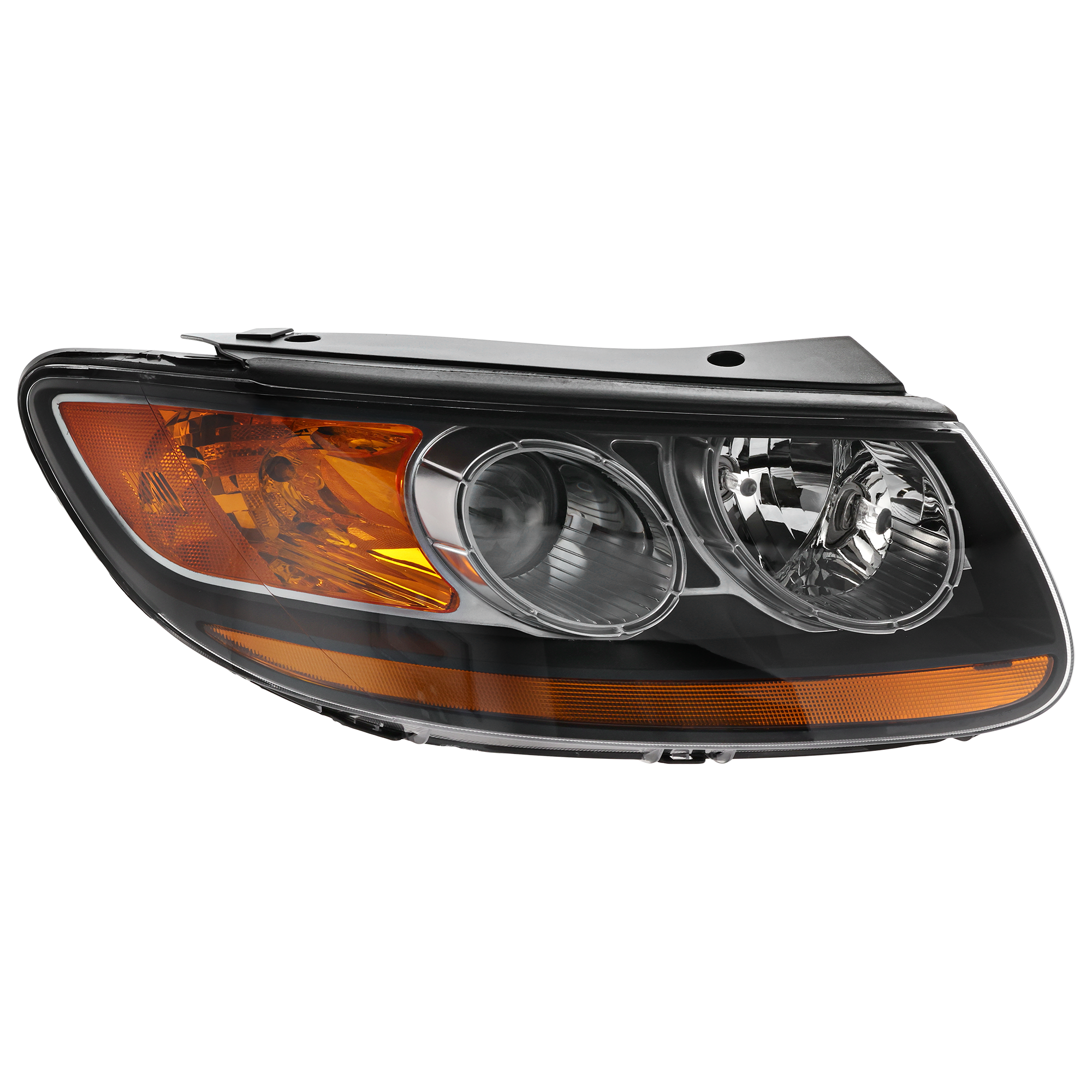 AM SANTA FE 07-09 HEAD LAMP RH Assembly Halogen w 1 Plug In Connector From 7-11-07 SKU RH10010103A Partslink HY2503150 OEM 921020W060