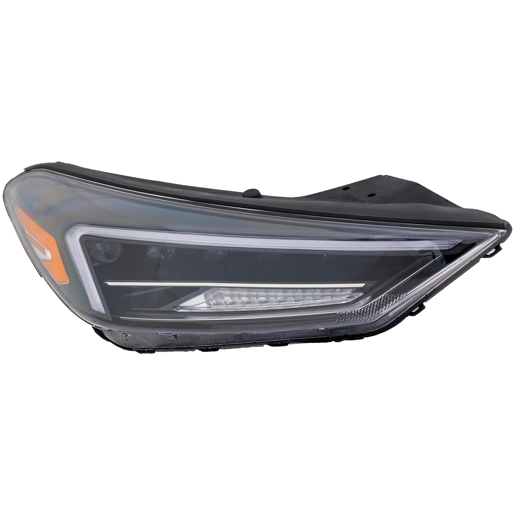 AM TUCSON 19-21 HEAD LAMP RH Assembly LED w LED Accent Light SKU RH10010175A Partslink HY2503236 OEM 92102D3750