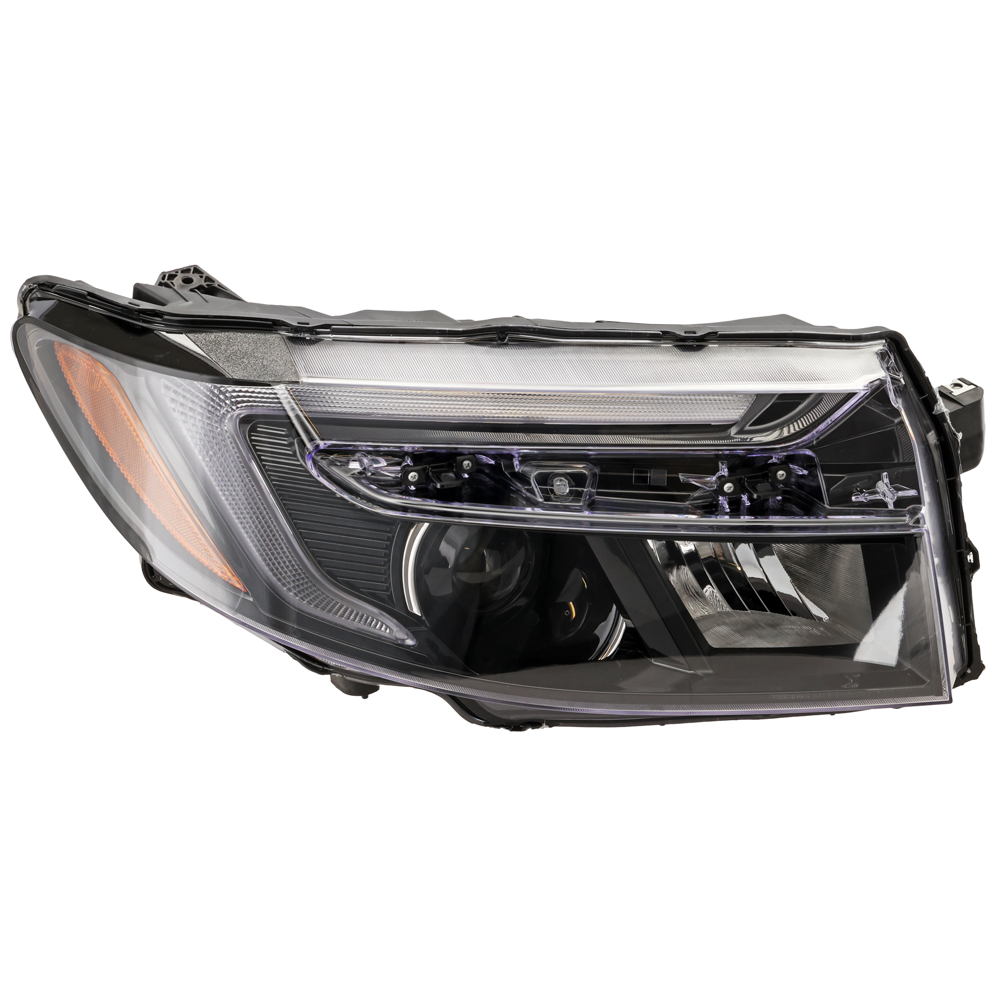 AM RIDGELINE 21-25 HEAD LAMP RH Assembly LED EX L RTL Sport Models CAPA SKU RH10010197AQ Partslink HO2503204C OEM 33100T6ZA01