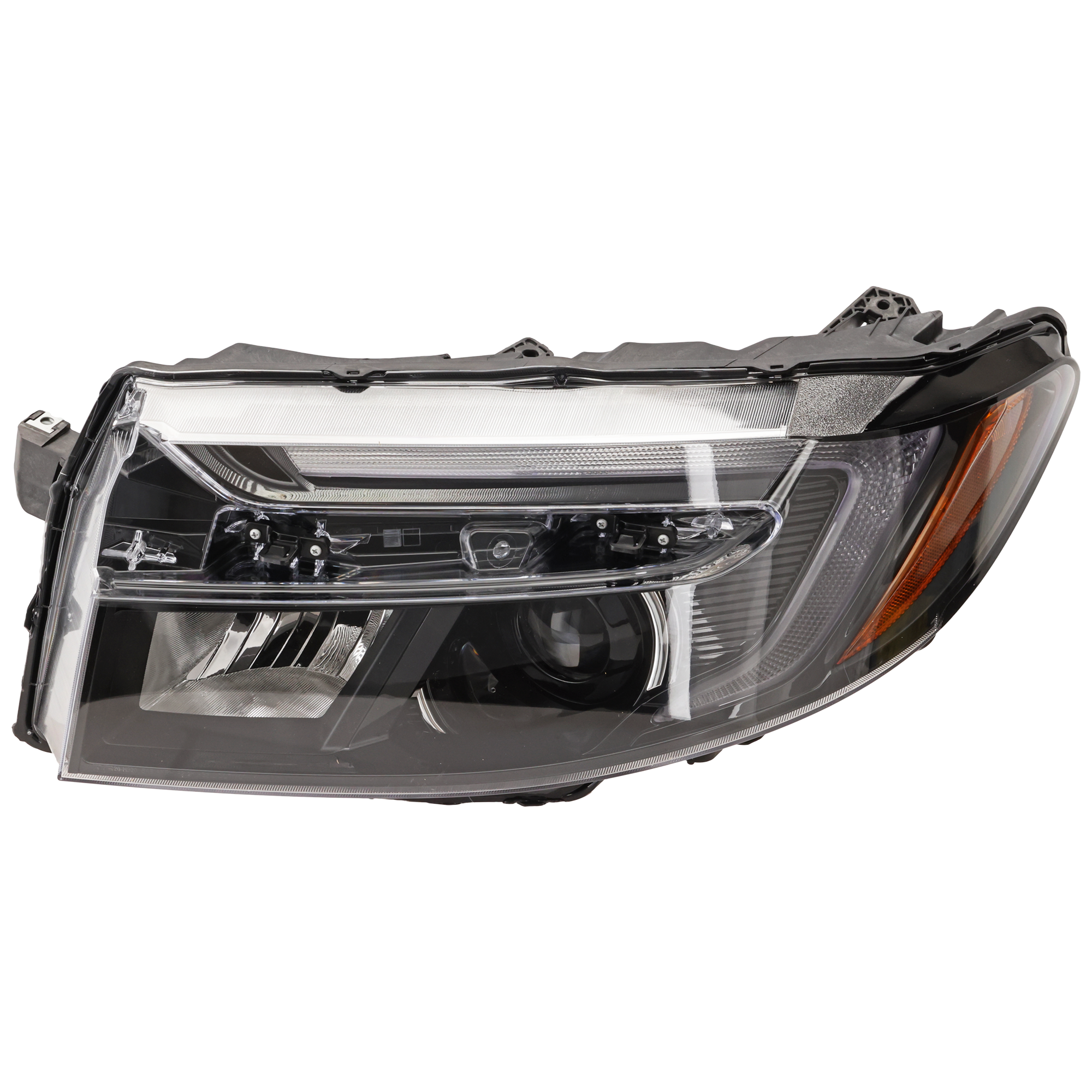 AM RIDGELINE 21-25 HEAD LAMP LH Assembly LED EX L RTL Sport Models CAPA SKU RH10010198AQ Partslink HO2502204C OEM 33150T6ZA01