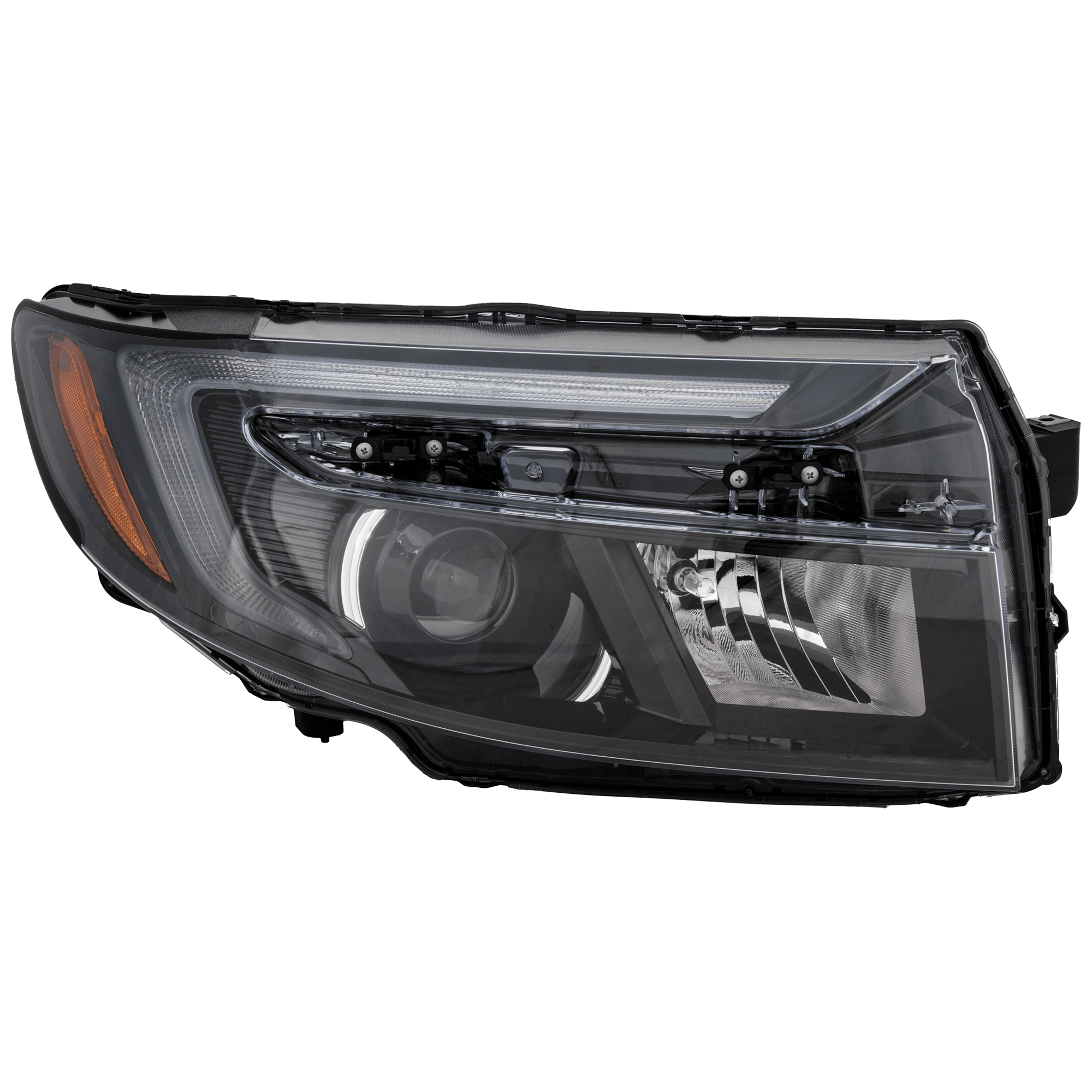 AM RIDGELINE 21-25 PASSPORT 22-25 HEAD LAMP RH Assembly LED w 7 Pin RIDGELINE Black Edition RTL E Touring Models SKU RH10010225A Partslink HO2503207 OEM 33100T6ZA11