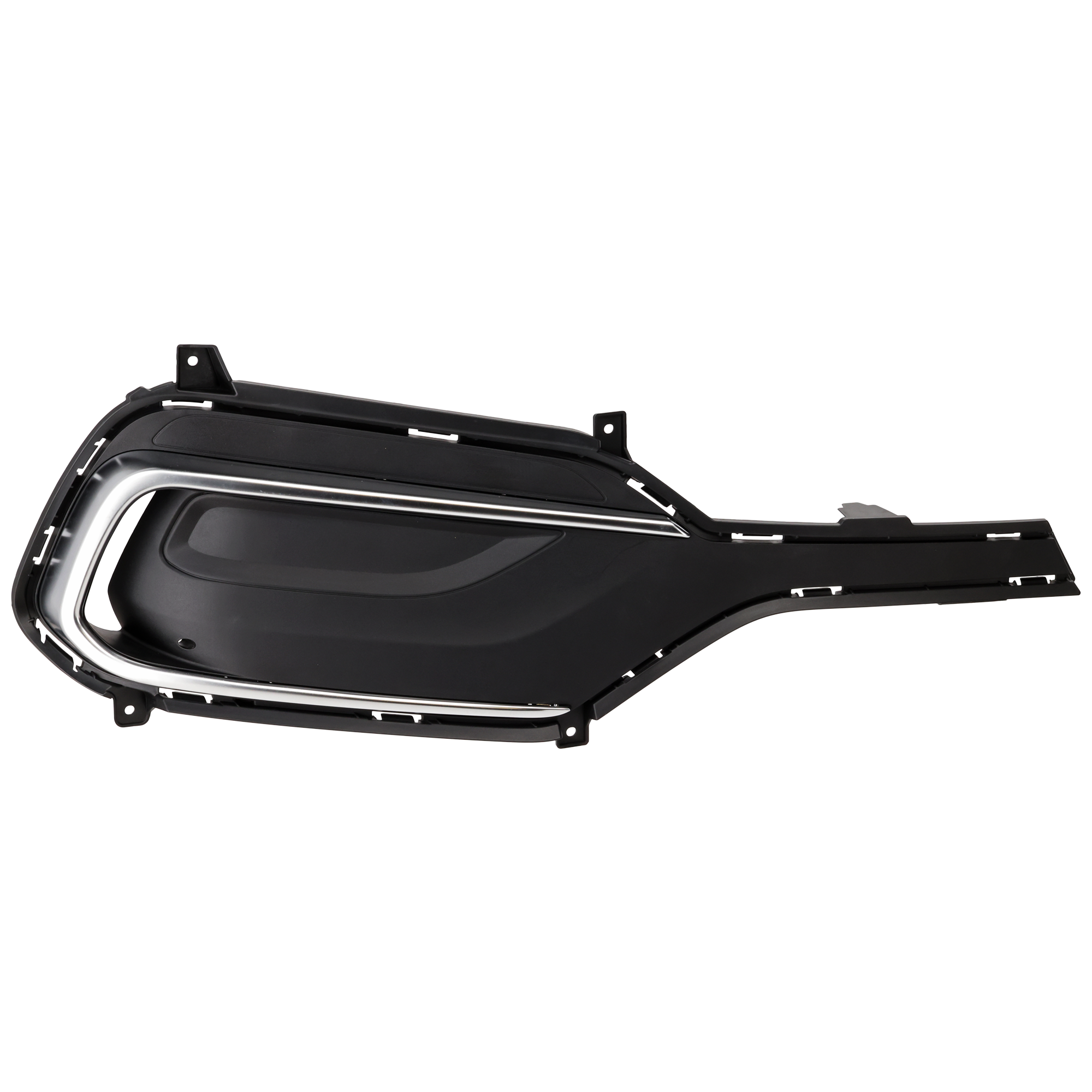 AM SANTA FE SPORT 18-18 FOG LAMP COVER RH Textured Black w Chrome Molding 2.4L Eng. SKU RH10770005 Partslink HY1039175 OEM 865624Z530