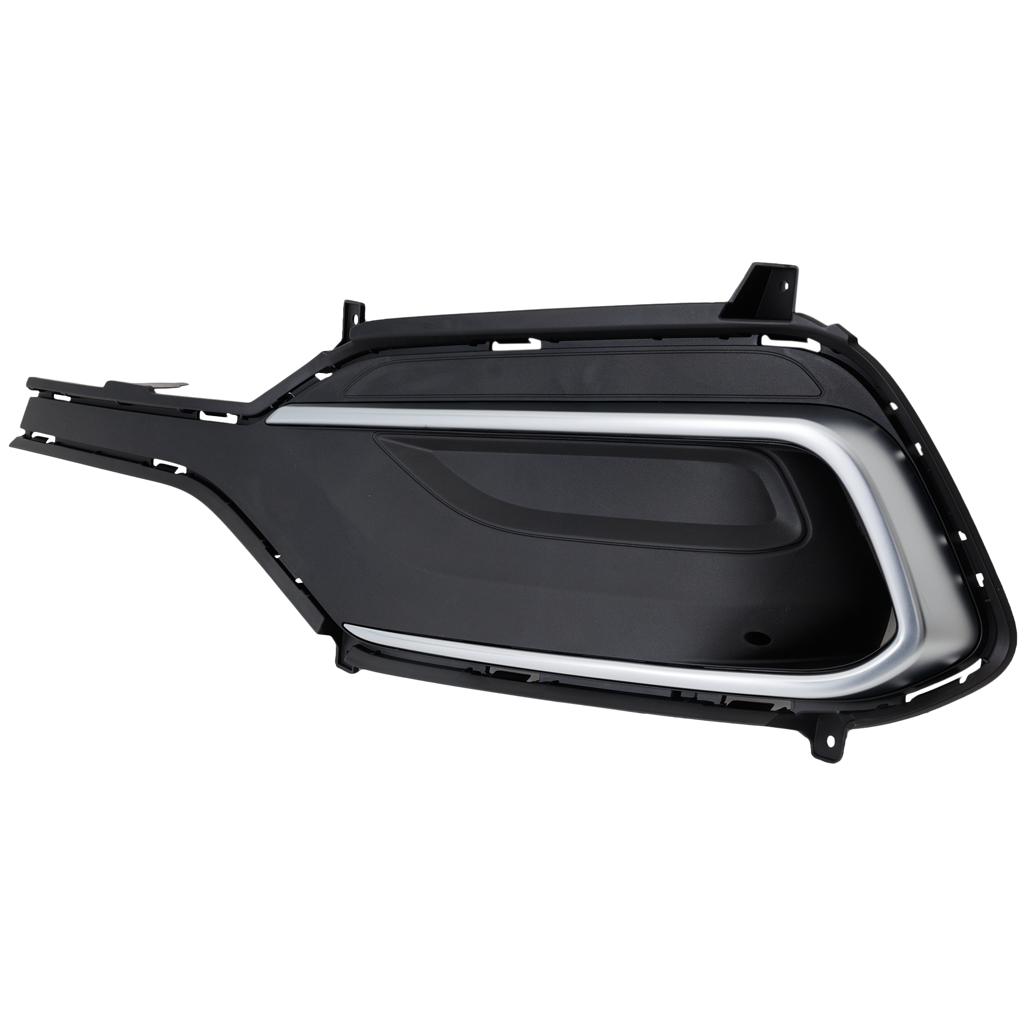 AM SANTA FE SPORT 18-18 FOG LAMP COVER LH Textured Black w Chrome Molding 2.4L Eng. CAPA SKU RH10770006Q Partslink HY1038175C OEM 865614Z530