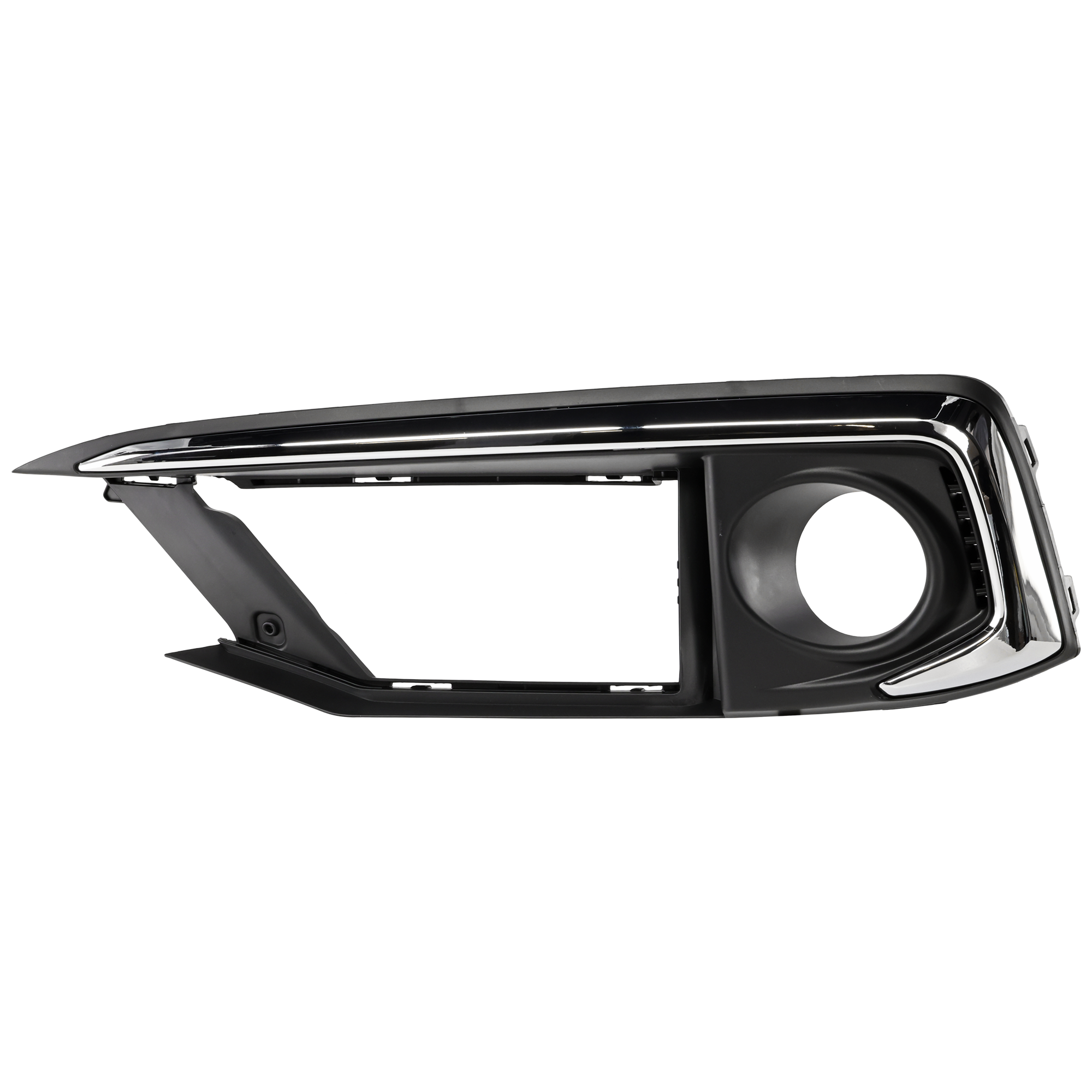 AM CIVIC 19-21 FRONT FOG LAMP MOLDING LH Black Bumper Side Garnish EX EX L Touring LX Models Sedan Coupe SKU RH10810016 Partslink HO1038148 OEM 71185TBAK50