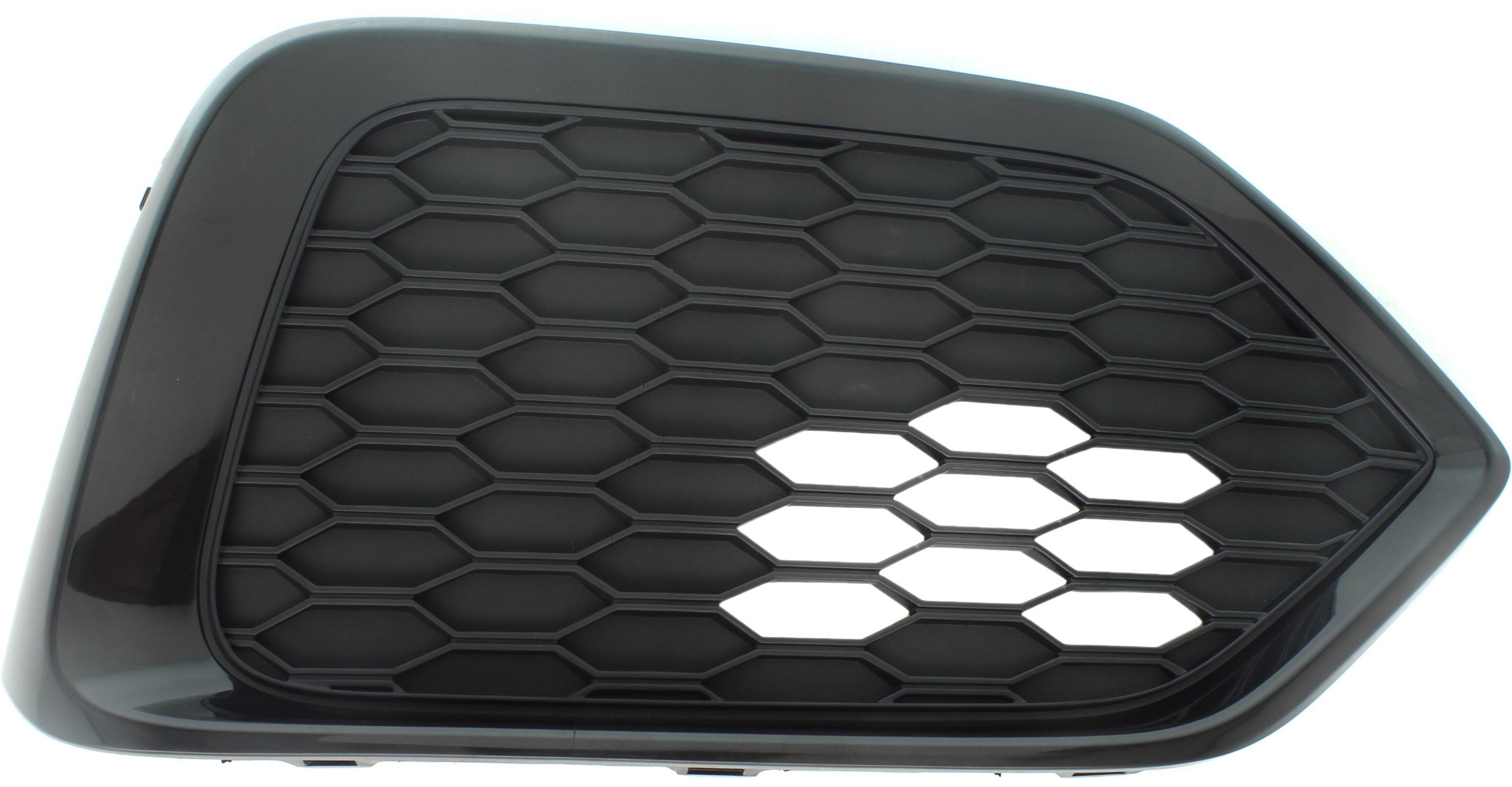 AM CIVIC 17-19 FRONT FOG LAMP COVER RH Black Bumper Side Garnish EX EX L LX Models Hatchback SKU RH10860001 Partslink HO1039132 OEM 71103TGGA00