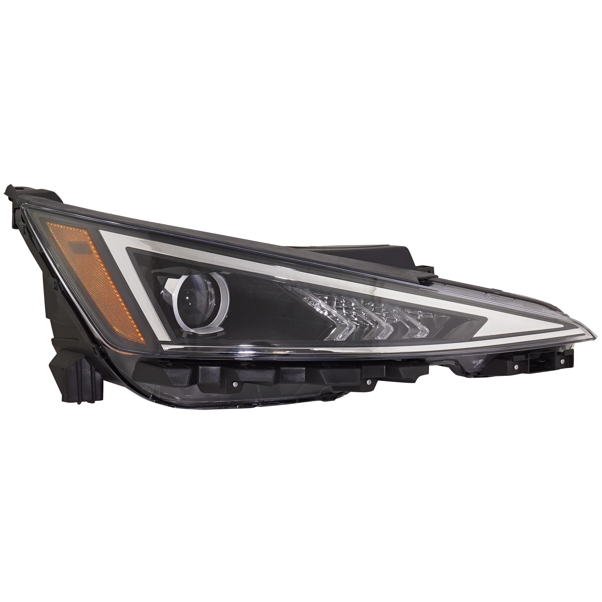 AM ELANTRA 19-20 HEAD LAMP RH Assembly Halogen w o LED Daytime Running Light Korea Built Vehicle SKU RH11150013 Partslink HY2503239 OEM 92102F2540