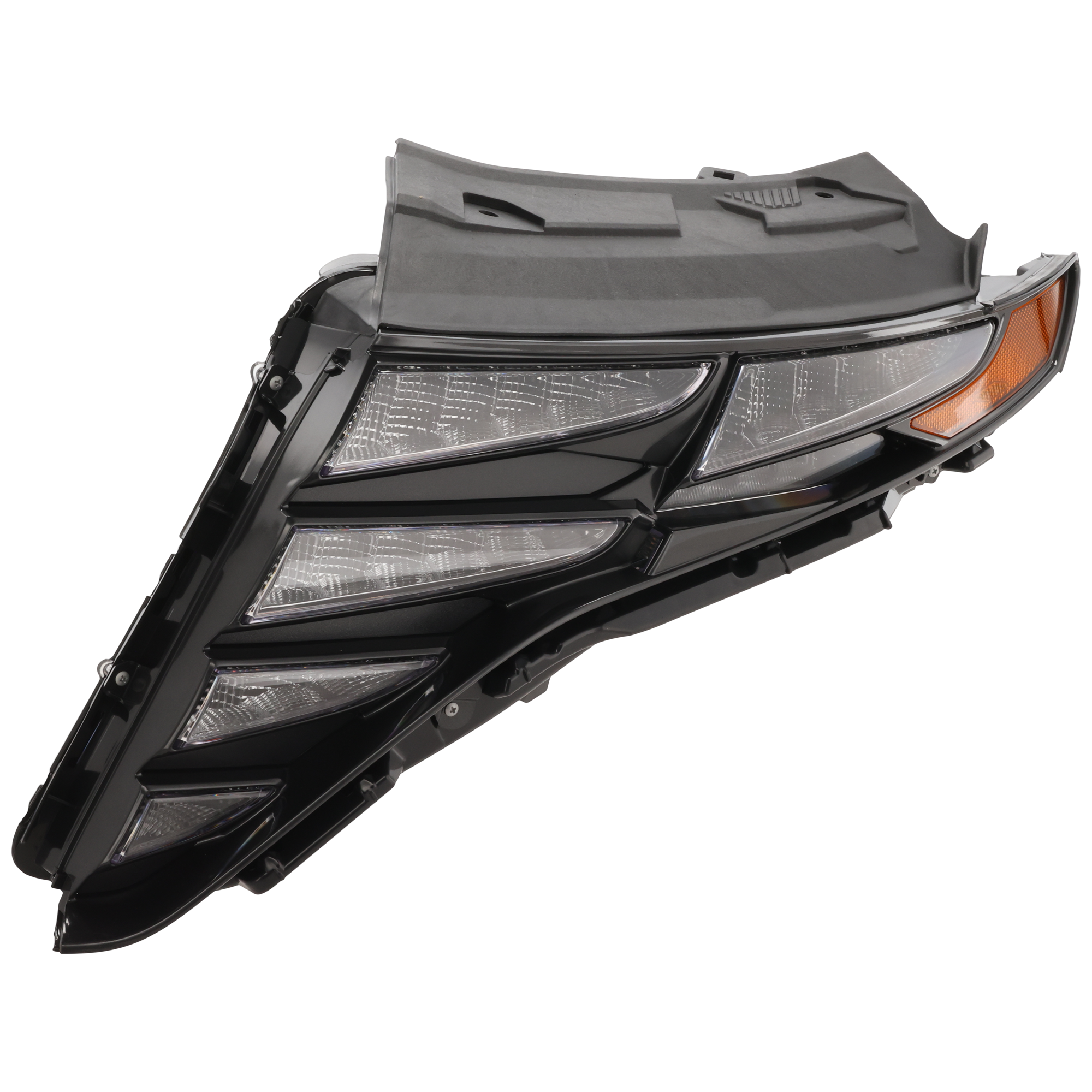 AM TUCSON 22-23 DRIVING LAMP LH Assembly Daytime Running Light LED w Black Trim SE SEL Models USA Built Vehicle SKU RH11150028A Partslink HY2562114 OEM 92207CW010