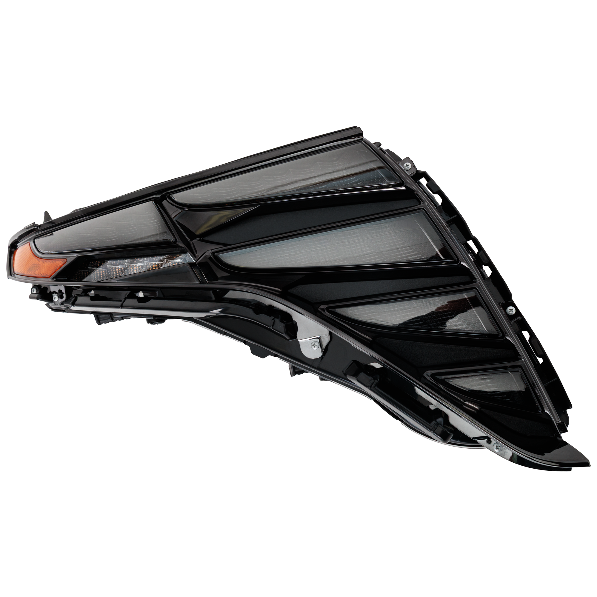 AM TUCSON 22-24 DRIVING LAMP RH Assembly Daytime Running Light LED w Dark Chrome Trim SEL Limited Models USA Built Vehicle CAPA SKU RH11150029AQ Partslink HY2563116C OEM 92208CW200