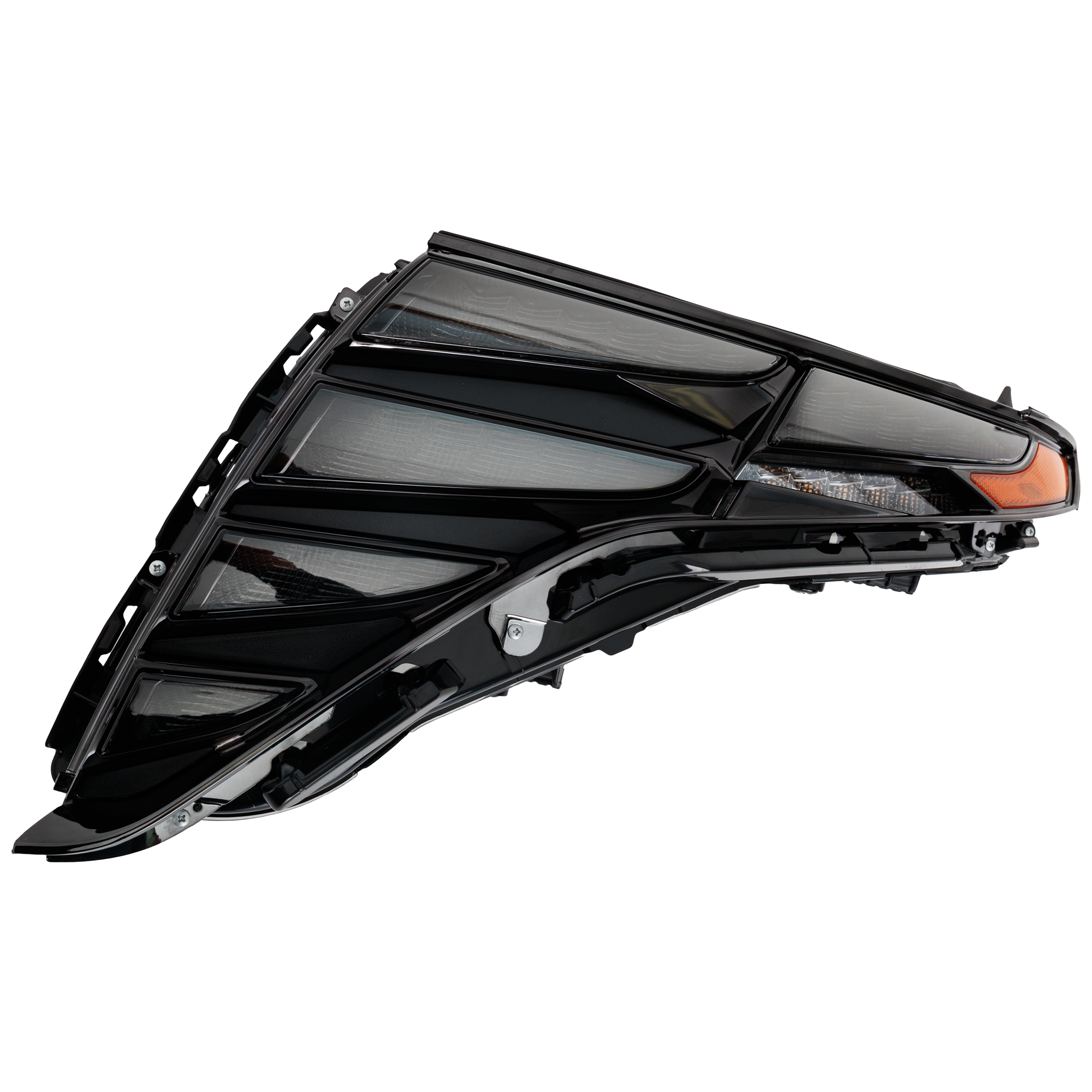 AM TUCSON 22-24 DRIVING LAMP LH Assembly Daytime Running Light LED w Dark Chrome Trim SEL Limited Models USA Built Vehicle SKU RH11150030A Partslink HY2562116 OEM 92207CW200
