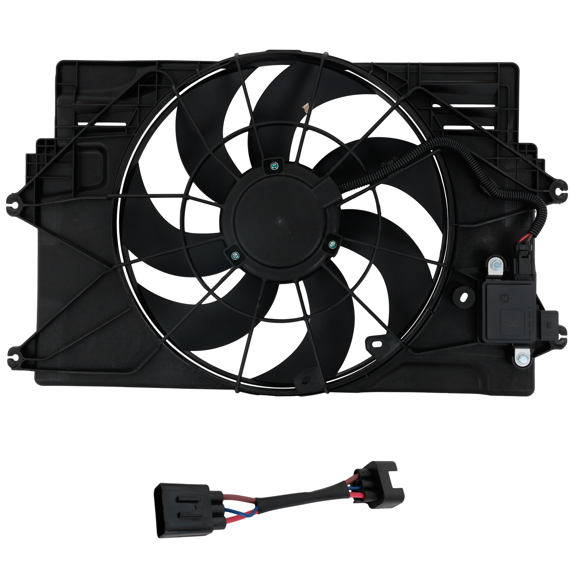 AM VELOSTER 19-21 SOUL 20-22 RADIATOR FAN ASSEMBLY 1.6L Eng. 4 Cyl. SKU RH16090042 Partslink HY3115186 OEM 25380J3280