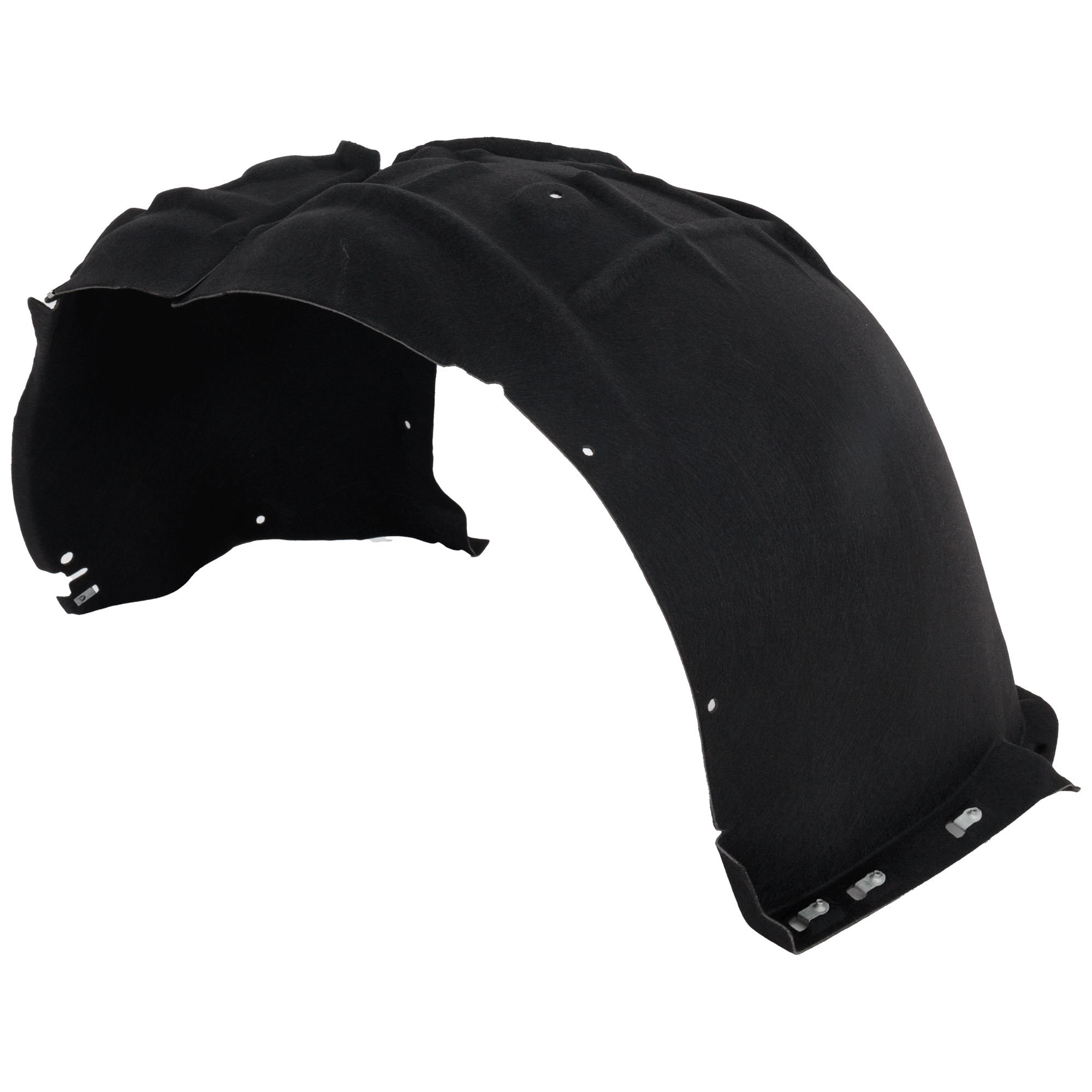 AM SANTA FE 17-18 SANTA FE XL 17-19 FRONT FENDER LINER RH Polypropylene Injection Form w Insulation Foam CAPA SKU RH22210031Q Partslink HY1249165C OEM 86812B8500
