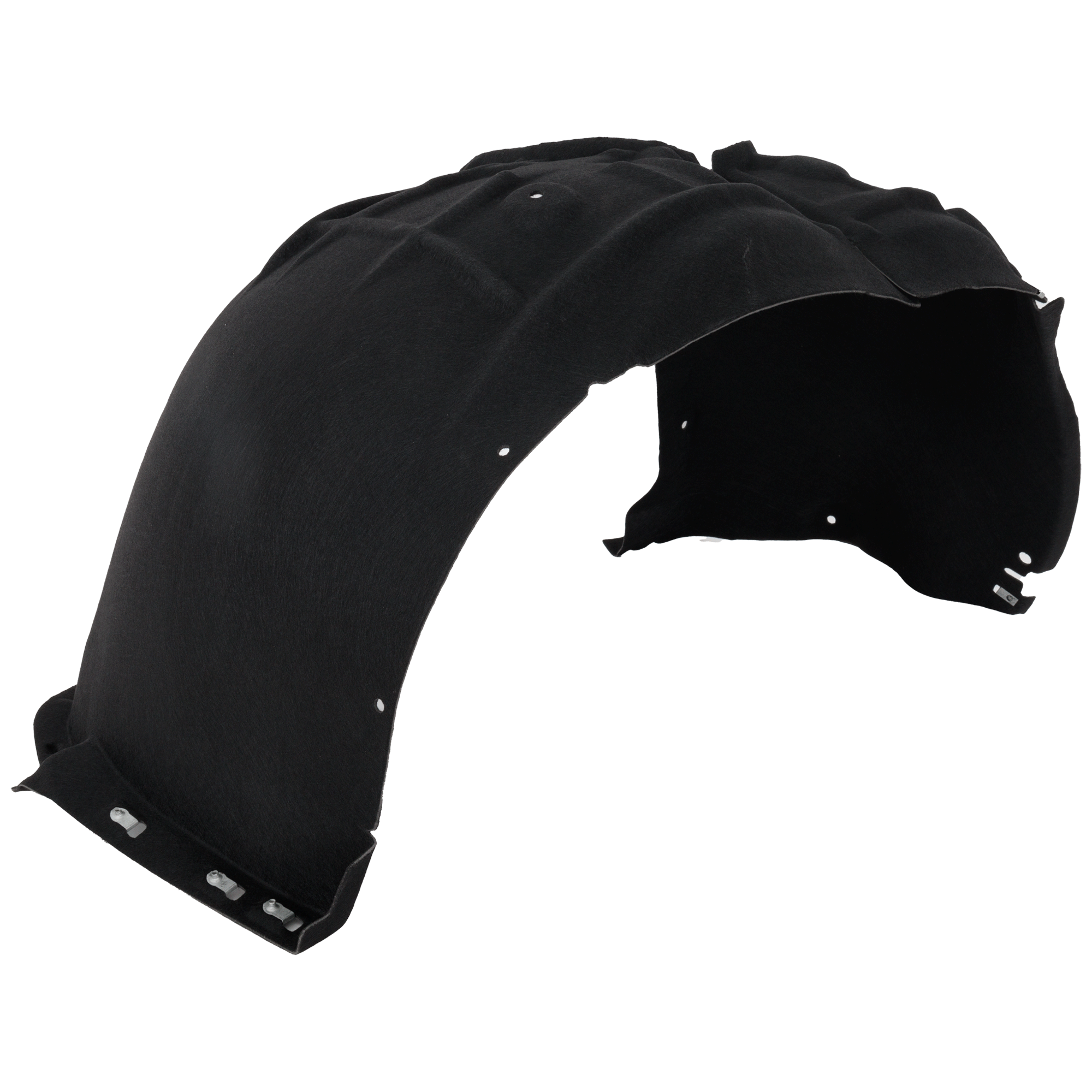AM SANTA FE 17-18 SANTA FE XL 17-19 FRONT FENDER LINER LH Polypropylene Injection Form w Insulation Foam SKU RH22210032 Partslink HY1248165 OEM 86811B8500