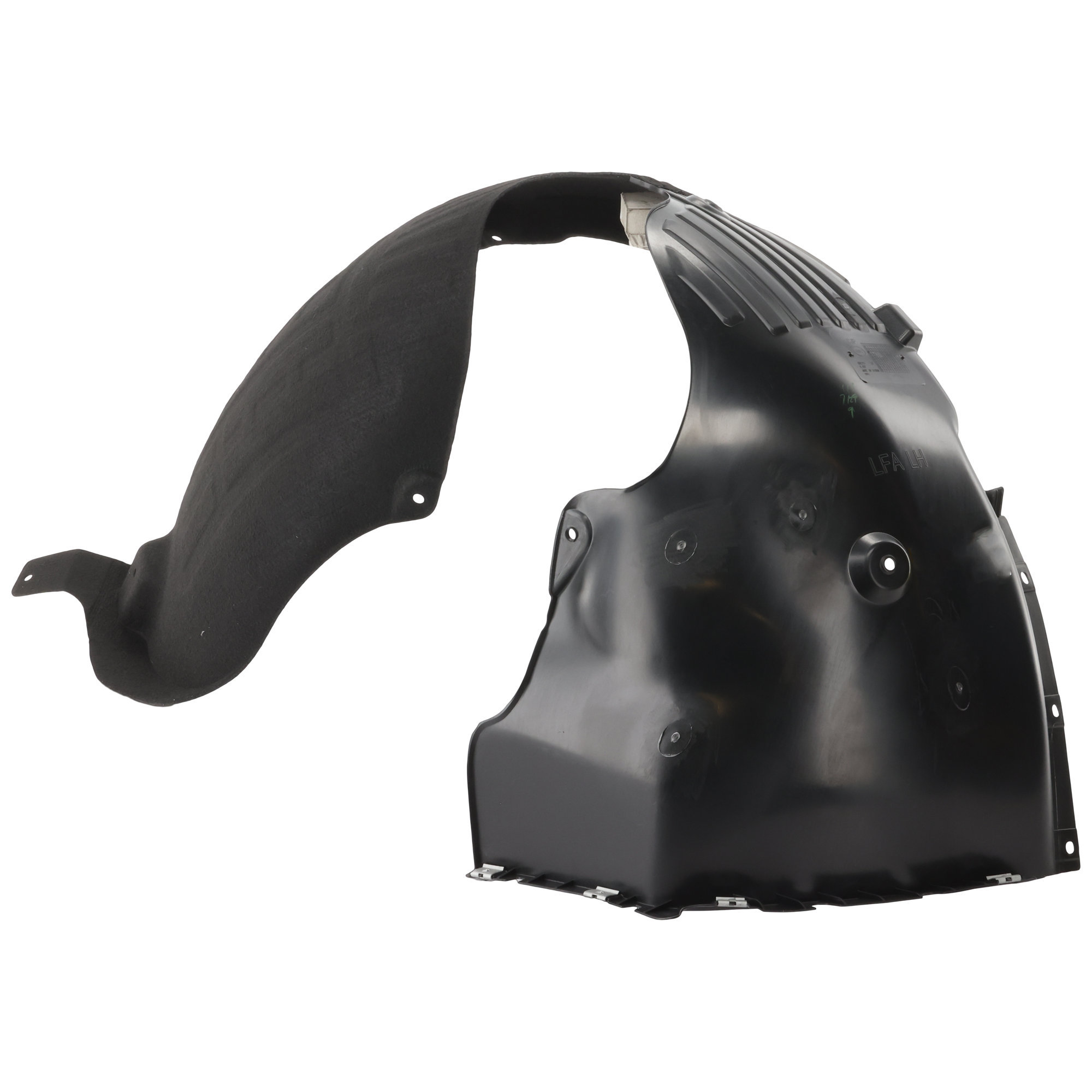 AM SONATA 15-17 FRONT FENDER LINER LH Polypropylene Injection Form Limited 2.4L Eng Sport Ultimate Models Exc. Hybrid Model CAPA SKU RH22210052Q Partslink HY1248168C OEM 86811C2310