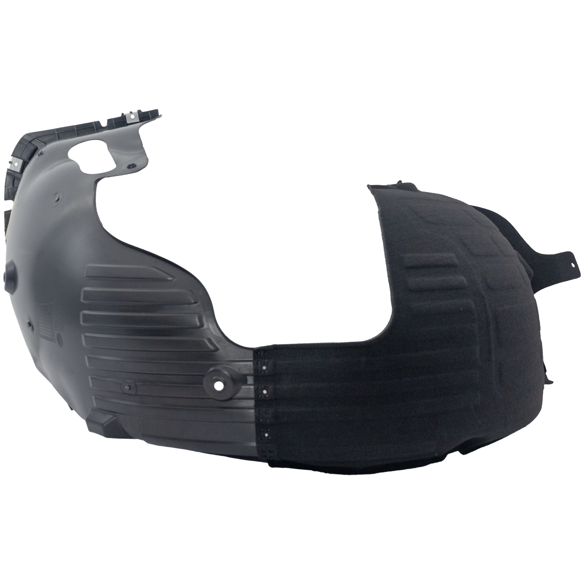 AM SONATA 18-19 FRONT FENDER LINER LH Polypropylene+Polyethylene Injection Form Exc. Hybrid Model w Chrome CAPA SKU RH22210068Q Partslink HY1248169C OEM 86811C2600