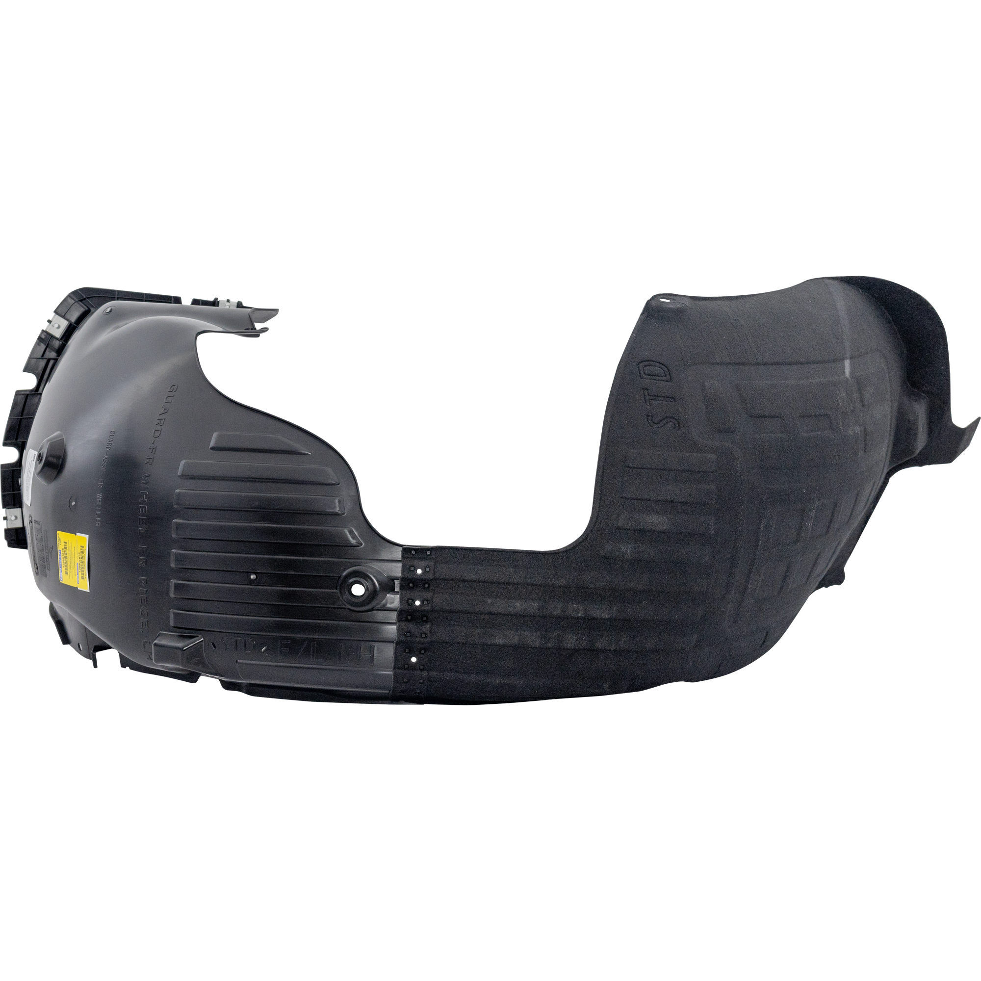 AM SONATA 18-19 FRONT FENDER LINER RH Plastic Injection+Thermo Form Exc. Hybrid Model w o Chrome SKU RH22210069 Partslink HY1249179 OEM 86812C2500