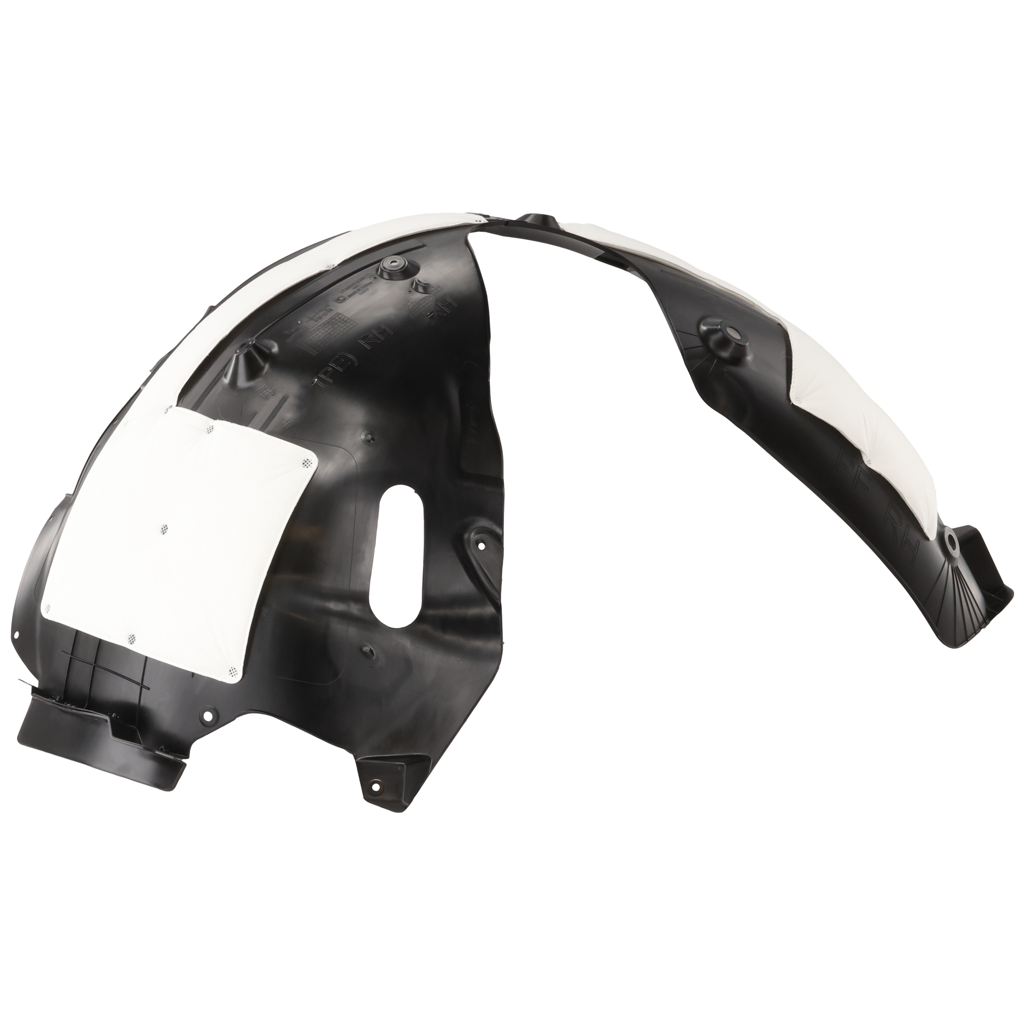 AM SANTA FE 21-23 FRONT FENDER LINER RH Plastic Injection Form Exc. Hybrid Model CAPA SKU RH22210115Q Partslink HY1249188C OEM 86812S2500