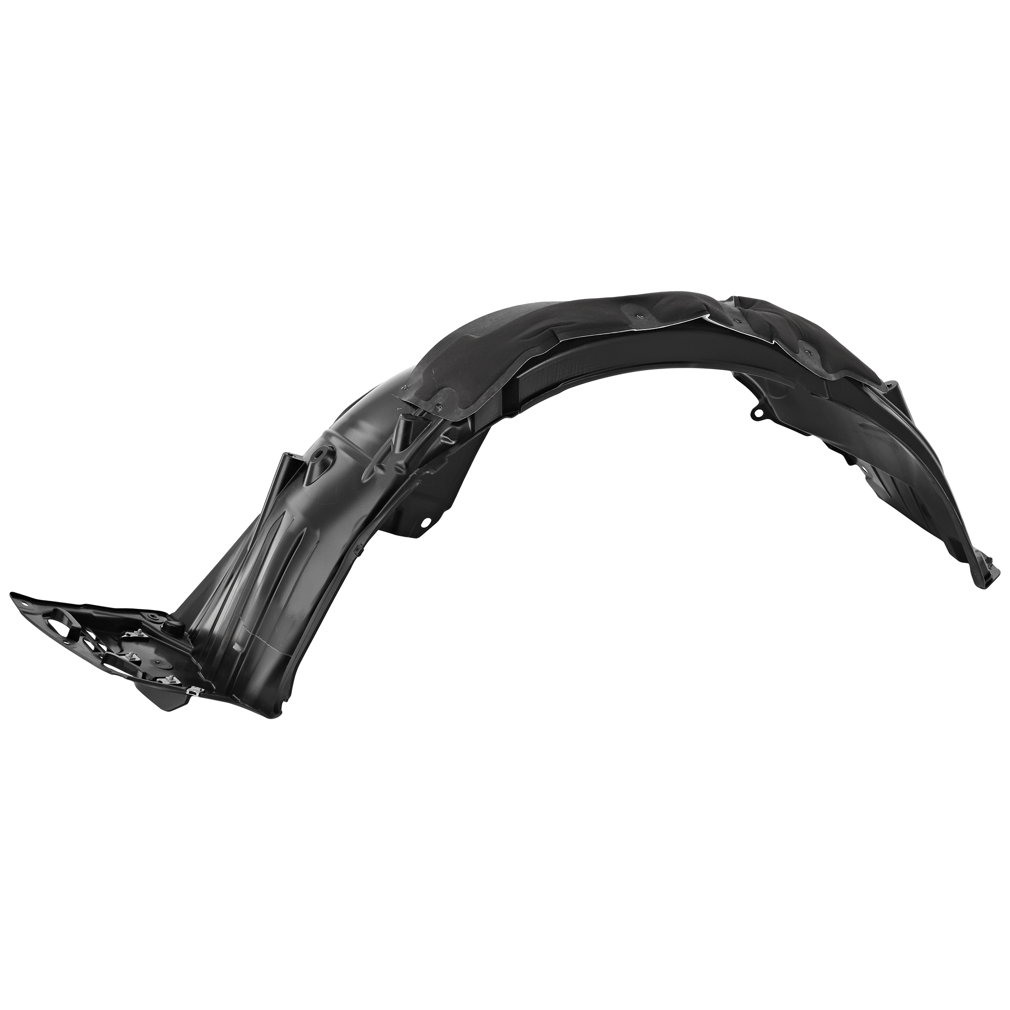 AM CIVIC 20-21 FRONT FENDER LINER LH Plastic Injection Form w Insulation Foam EX EX L LX Models Hatchback CAPA SKU RH22210120Q Partslink HO1248196C OEM 74151TGGA20