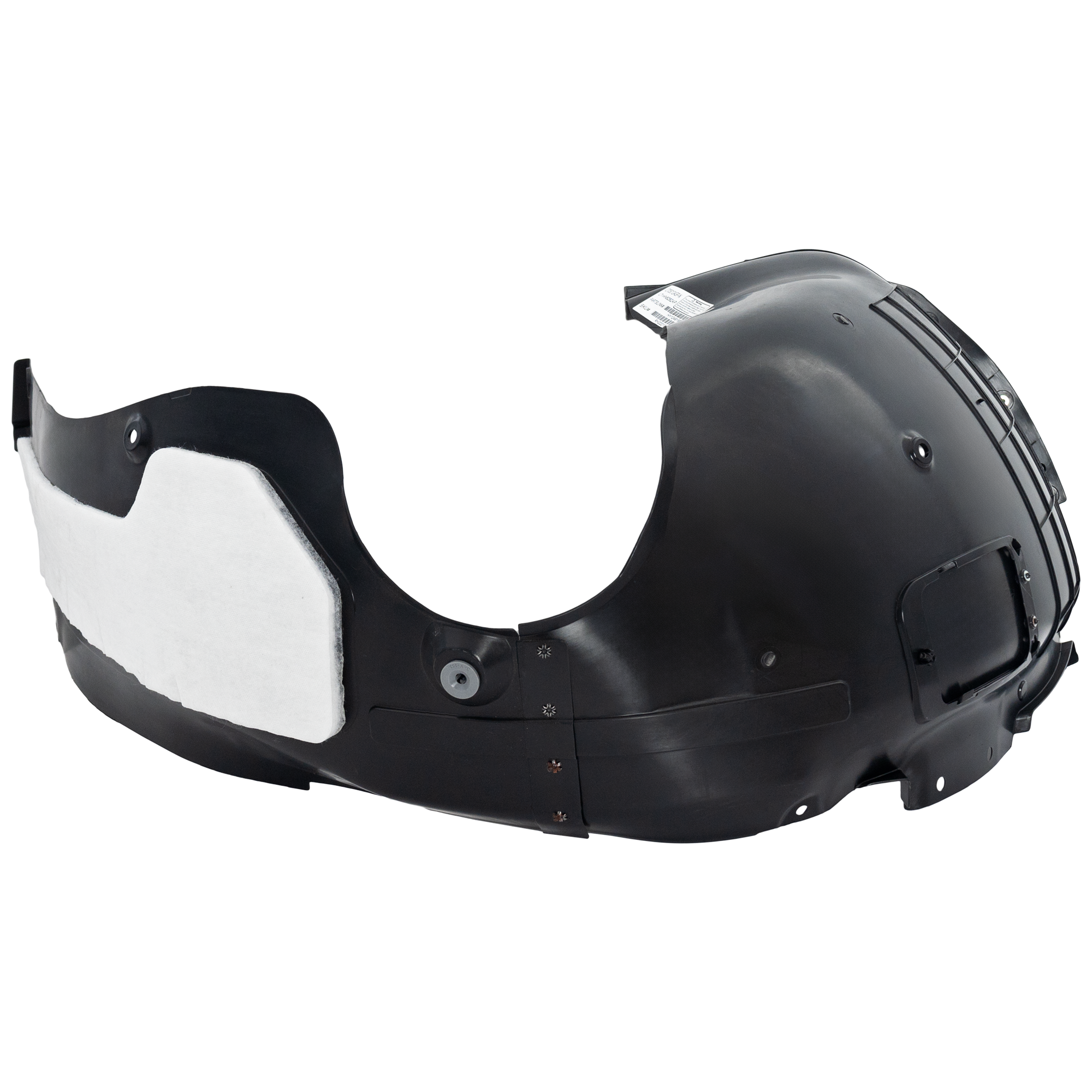 AM KONA 22-23 FRONT FENDER LINER RH Plastic w Insulation Form Injection Form Excludes N Line Model CAPA SKU RH22210195Q Partslink HY1249190C OEM 86812J9CA0