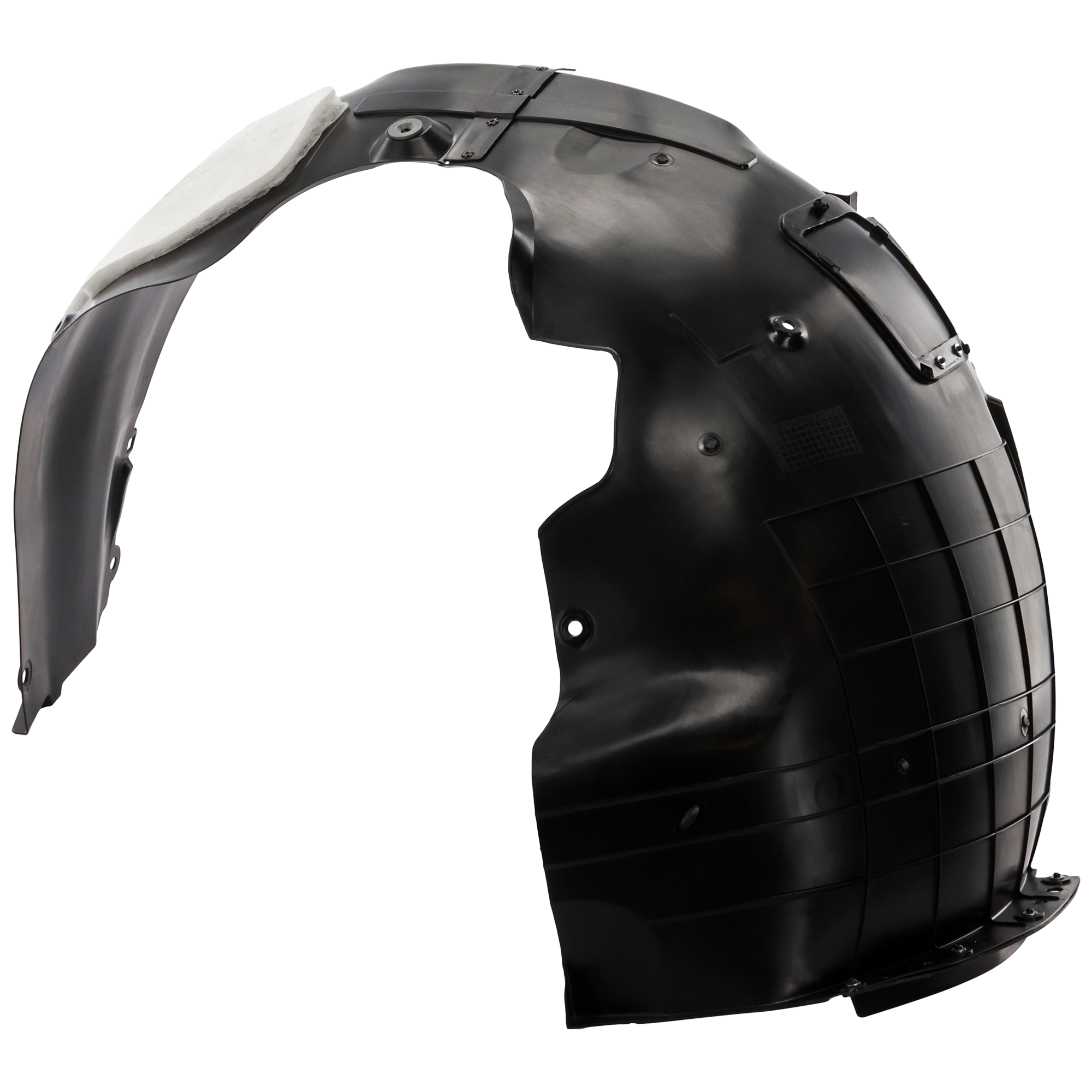 AM KONA 22-23 FRONT FENDER LINER LH Plastic w Insulation Form Vacuum Form N Line Model SKU RH22210198 Partslink HY1248191 OEM 86811J9NA0