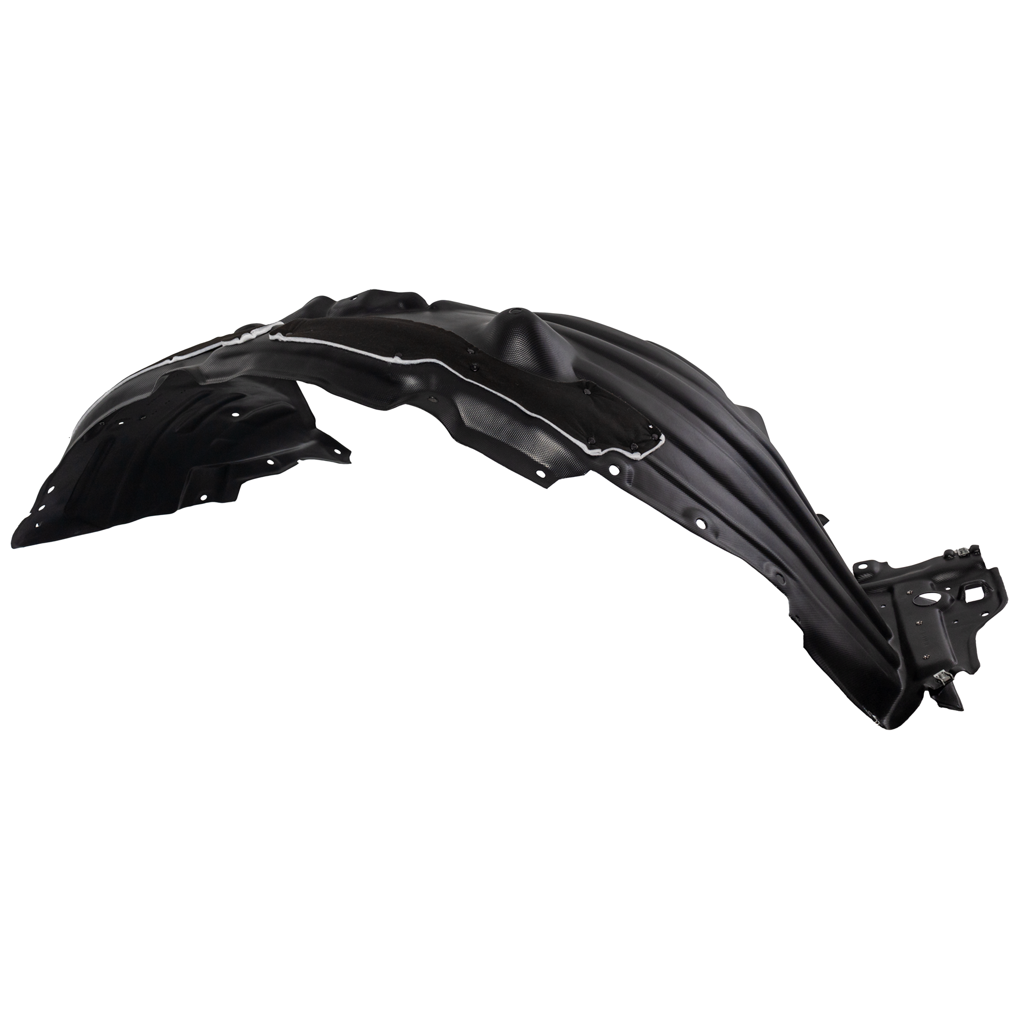 AM PILOT 23-23 FRONT FENDER LINER RH Vacuum Form w Insulation Foam Black Edition Elite Models CAPA SKU RH22210219Q Partslink HO1249209C OEM 74100T90A10