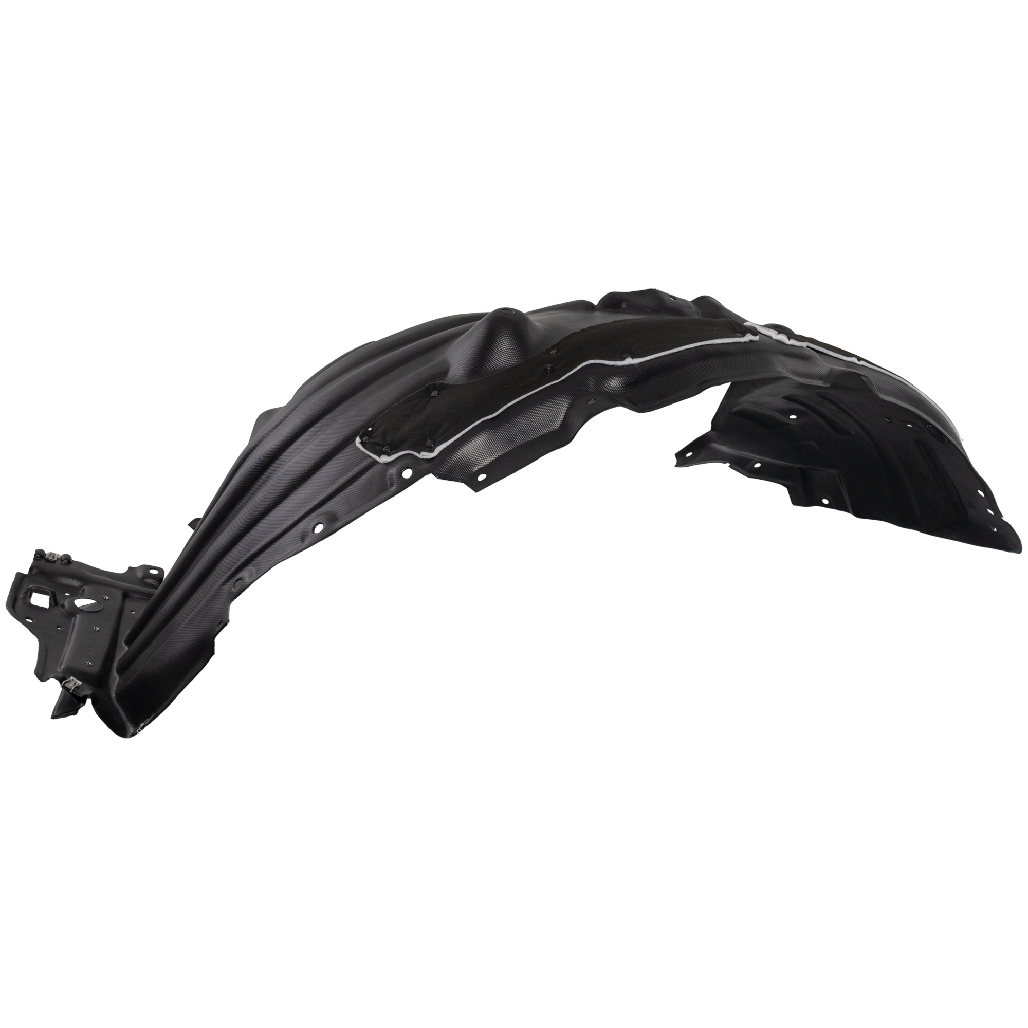 AM PILOT 23-25 FRONT FENDER LINER LH Vacuum Form w Insulation Foam Black Edition Elite Models SKU RH22210220 Partslink HO1248209 OEM 74150T90A10