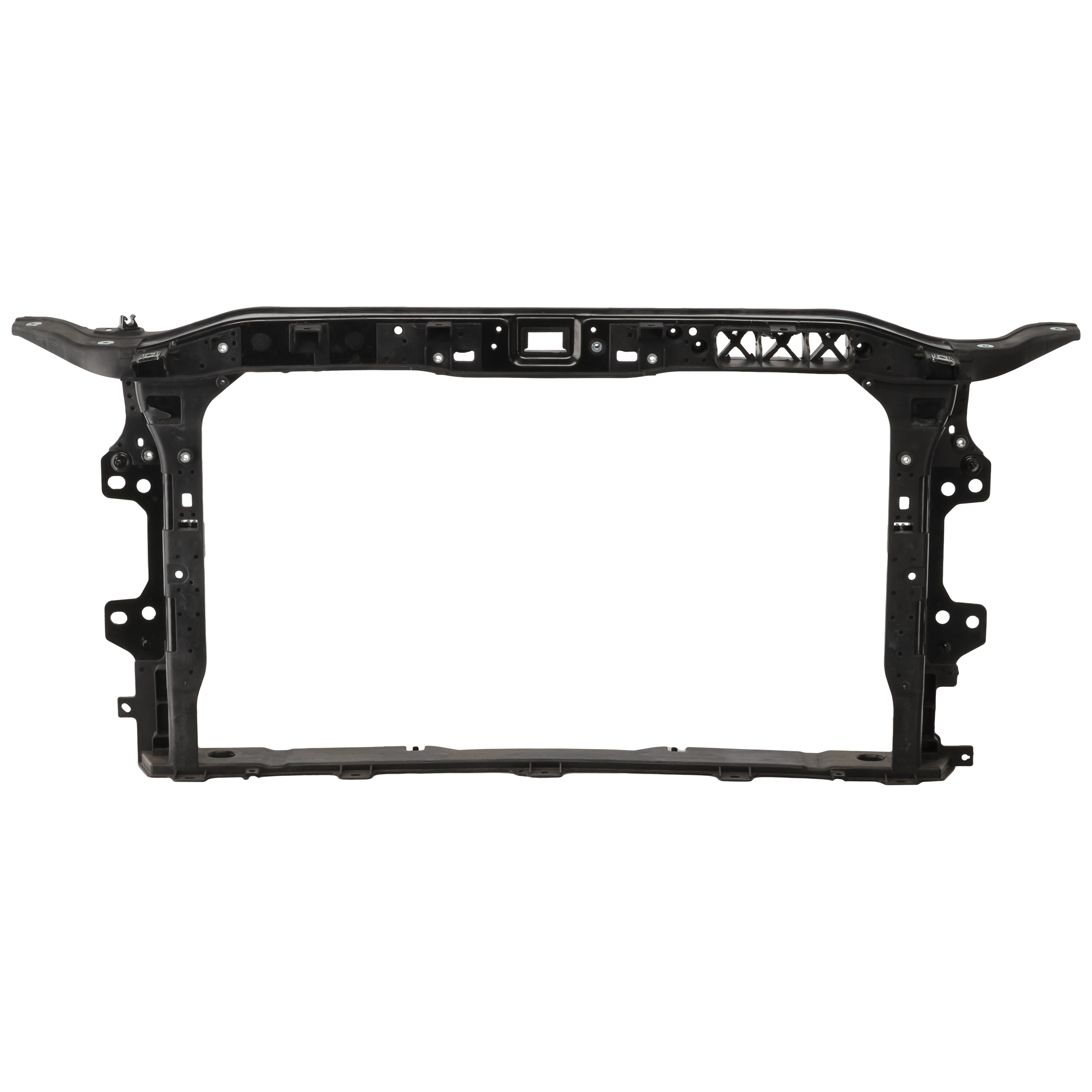 AM ELANTRA 17-18 RADIATOR SUPPORT Assembly Plastic w Steel Sport Model USA Built Vehicle CAPA SKU RH25010017Q Partslink HY1225211C OEM 64101F3000