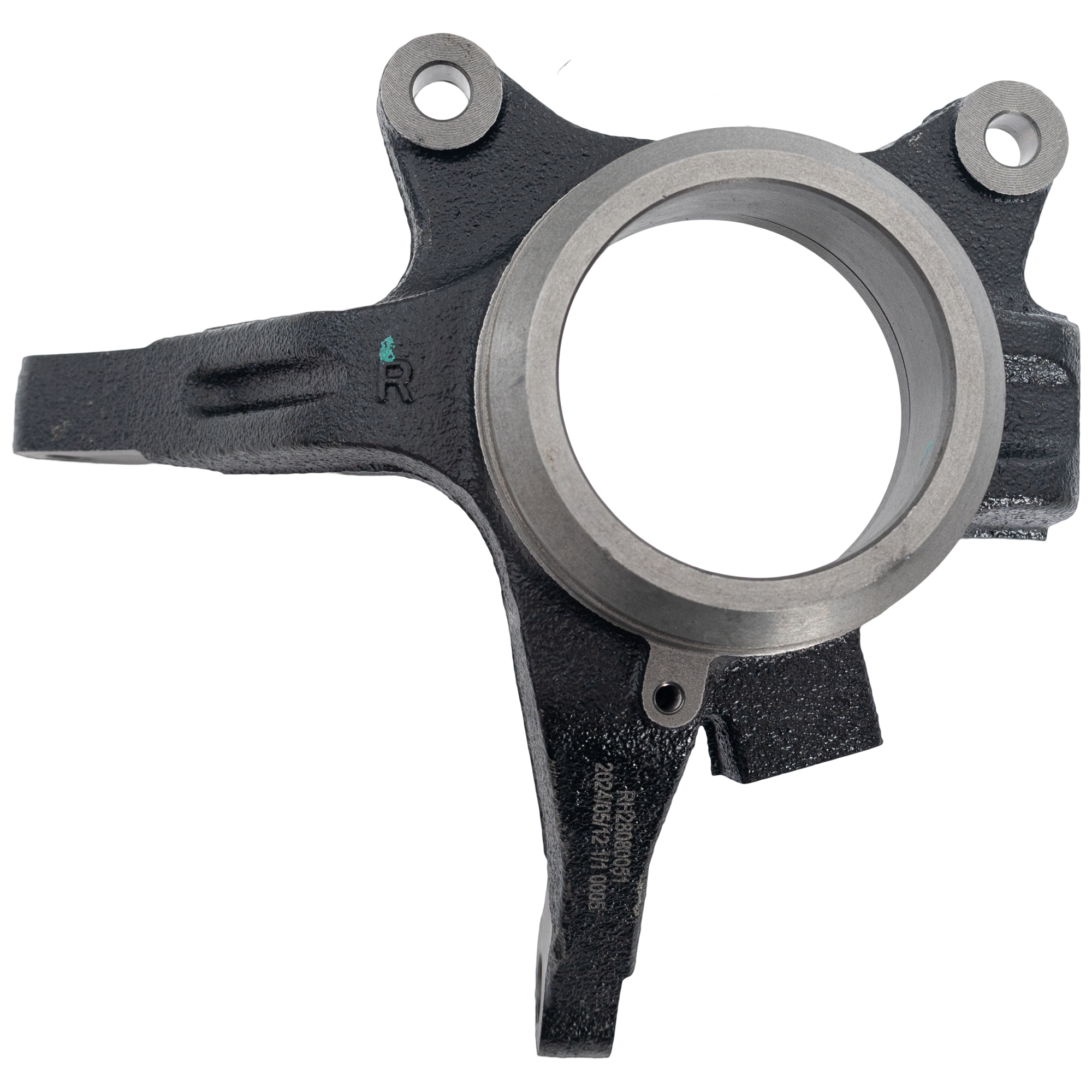 AM SANTA FE 01-04 FRONT KNUCKLE RH Black Cast Iron SKU RH28080051 OEM 5171626100-5171626110