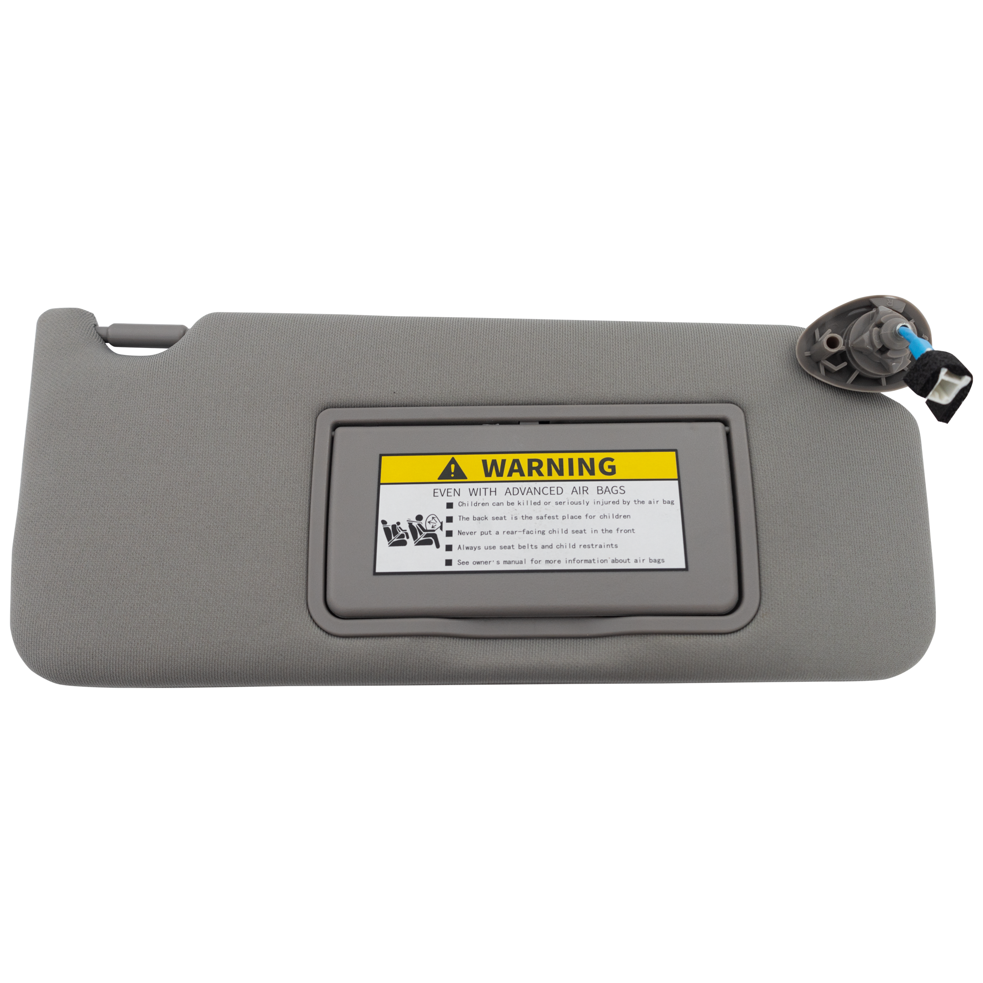 AM ACCORD 08-10-12-12 SUN VISOR RH Gray w Vanity Lamp and Mirror 08-09-12-12 Coupe Sedan SKU RH42170019 OEM 83230TP6A51ZB 83230TA0A91ZA