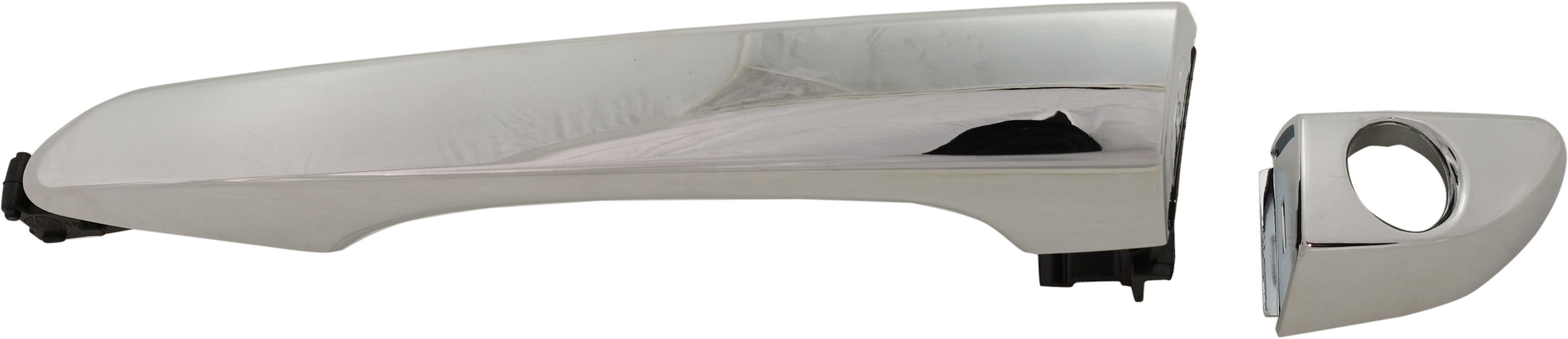 AM TUCSON 16-21 FRONT EXTERIOR DOOR HANDLE LH All Chrome w Keyhole w Cover w o Smart Key SKU RH46210026C OEM 82651D3710-82652D3010