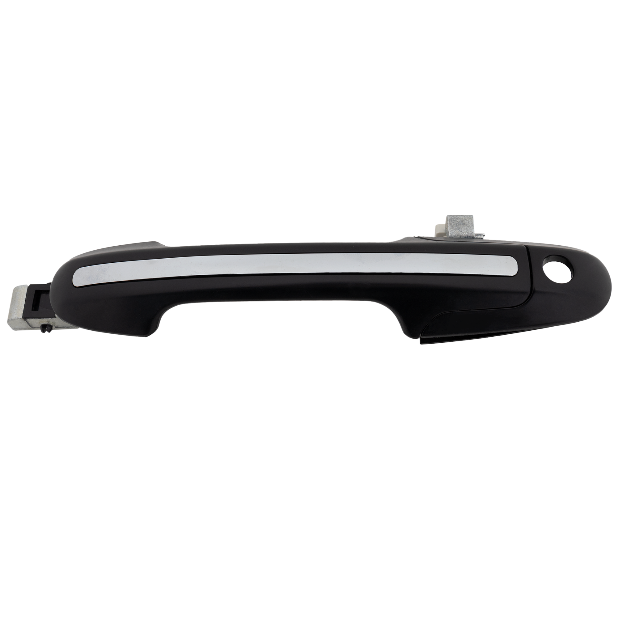 AM ACCORD 03-07 FRONT EXTERIOR DOOR HANDLE LH Chrome Lever+Smooth Black Bezel w Keyhole Sedan SKU RH46250024 OEM 72180SDET01ZD