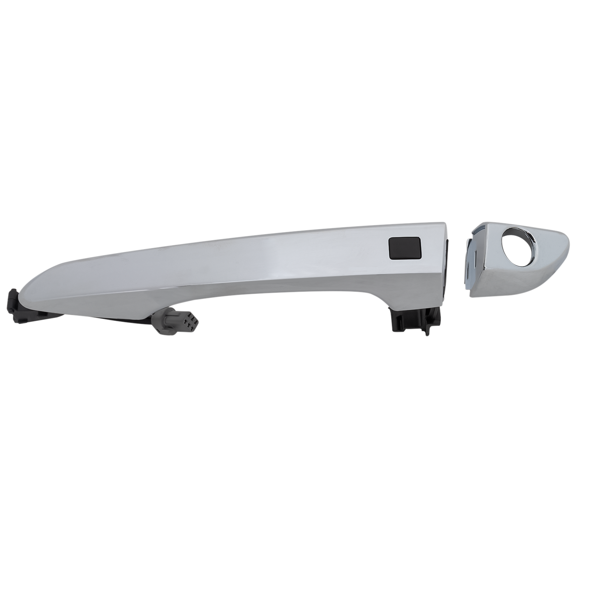 AM TUCSON 16-21 FRONT EXTERIOR DOOR HANDLE LH All Chrome w Keyhole w Cover w Smart Key LED 6 Pins SKU RH46250084 OEM 82651D3710
