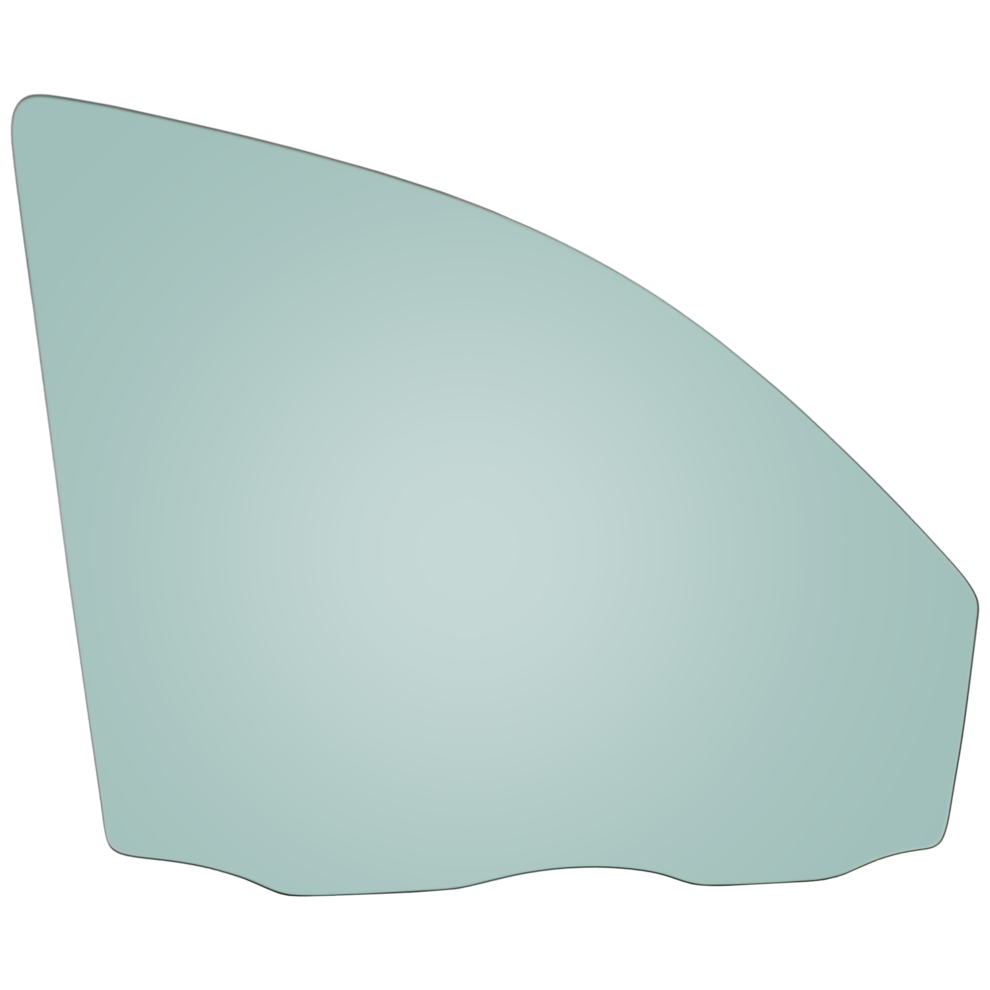 AM HYUNDAI SANTA FE 07-12 FRONT DOOR GLASS RH Green Tint w Solar SKU RH48010019 OEM 824210W001-824210W011