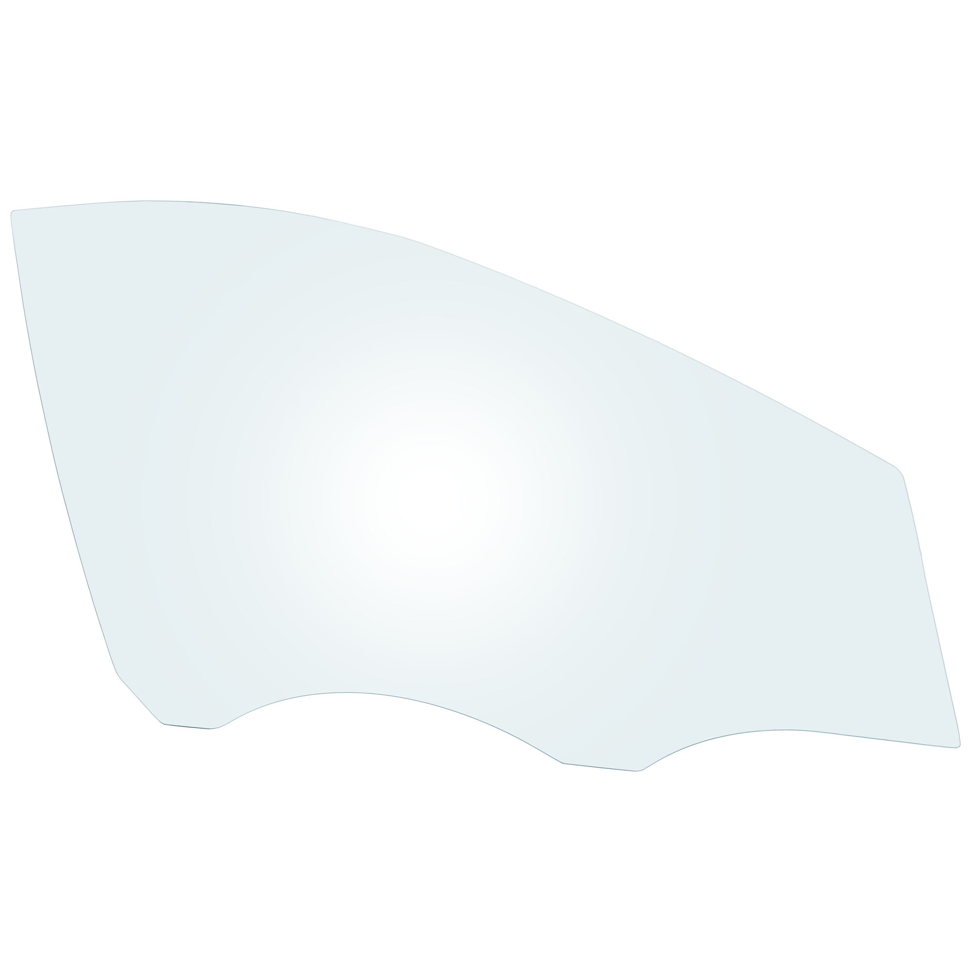 AM HYUNDAI TUCSON 10-15 FRONT DOOR GLASS RH Green Tint w Solar SKU RH48010037 OEM 824212S010