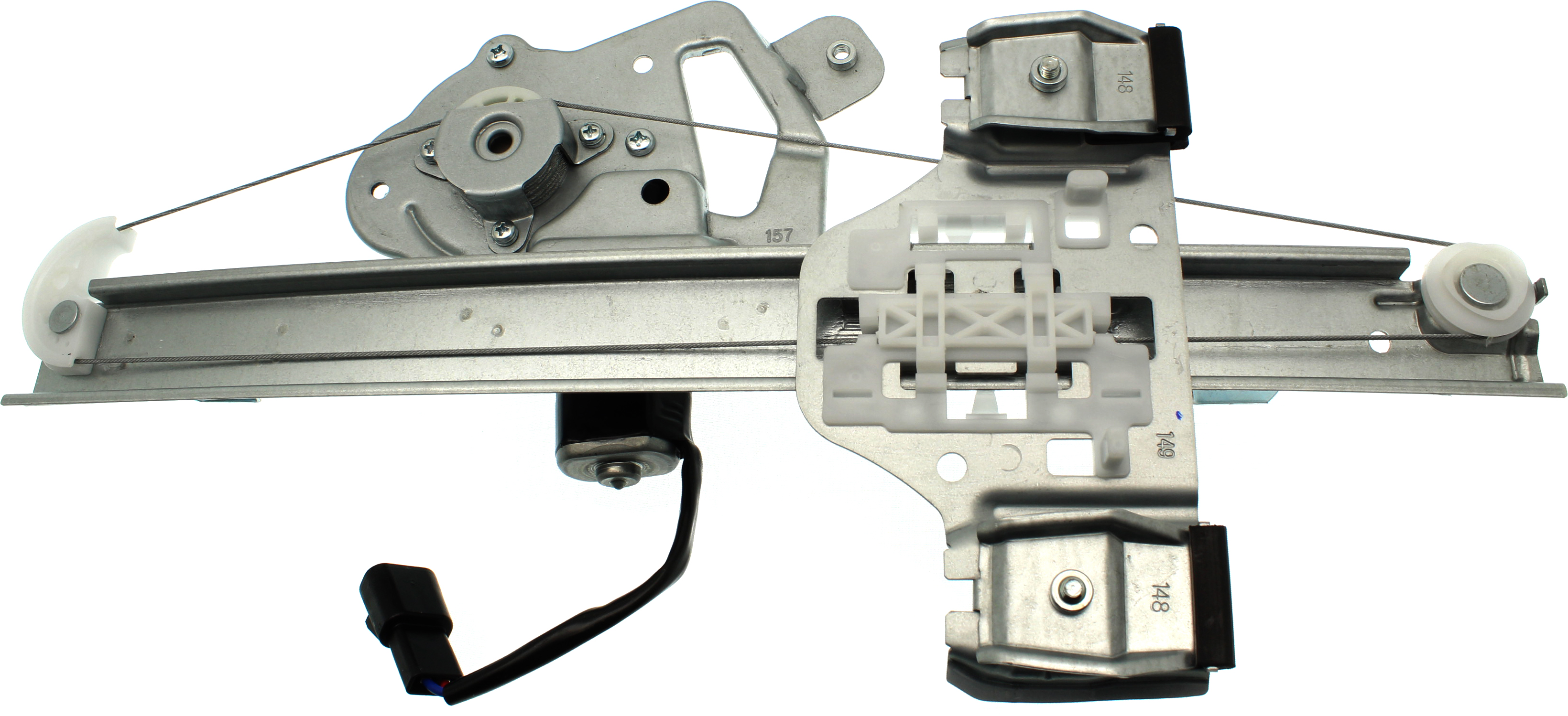 AM H3-06-10 H3T 09-10 REAR WINDOW REGULATOR LH Power w Motor SKU RH49170006 Partslink HU1350100 OEM 25964205