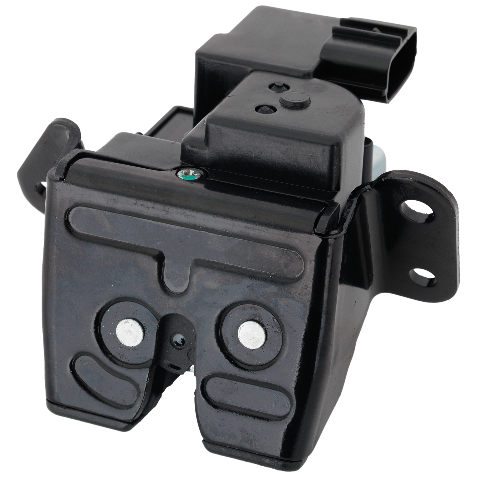 AM ELANTRA 09-12 LIFTGATE LOCK ACTUATOR Hatchback Black Plastic Male Connector 4 Blade Terminals SKU RH63070003 OEM 812302L200