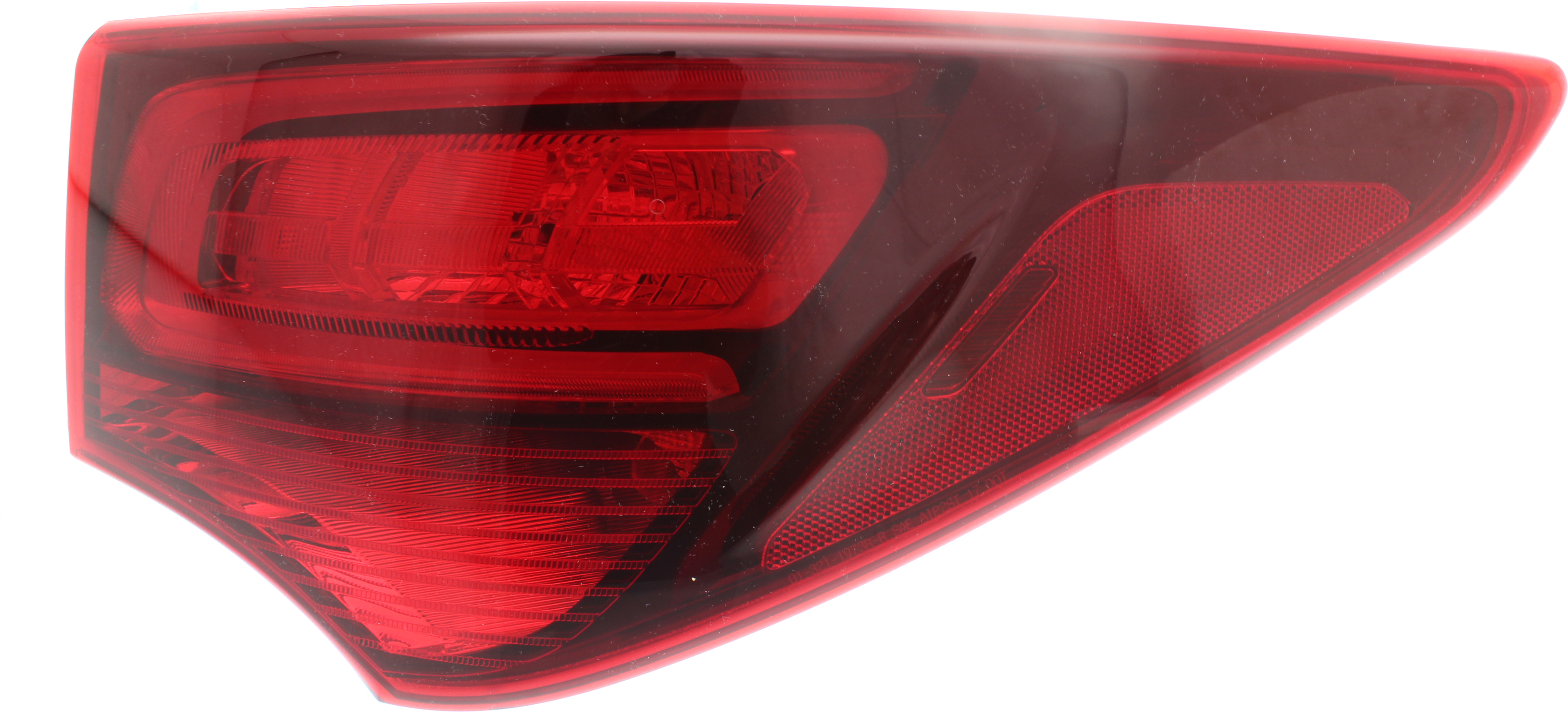 AM SANTA FE SPORT 17-18 TAIL LAMP RH Outer Assembly Halogen Exc. Limited 2.0T Ultimate SKU RH73010037 Partslink HY2805143 OEM 924024Z500