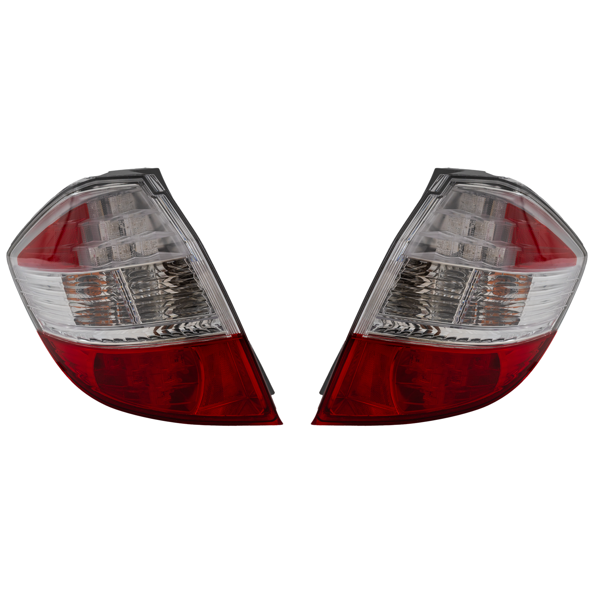 AM FIT 09-14 TAIL LAMP RH AND LH Assembly Red and Clear Lens 2 Piece SKU RH73010089 Partslink HO2811281 OEM 33550TK6A01-33500TK6A01