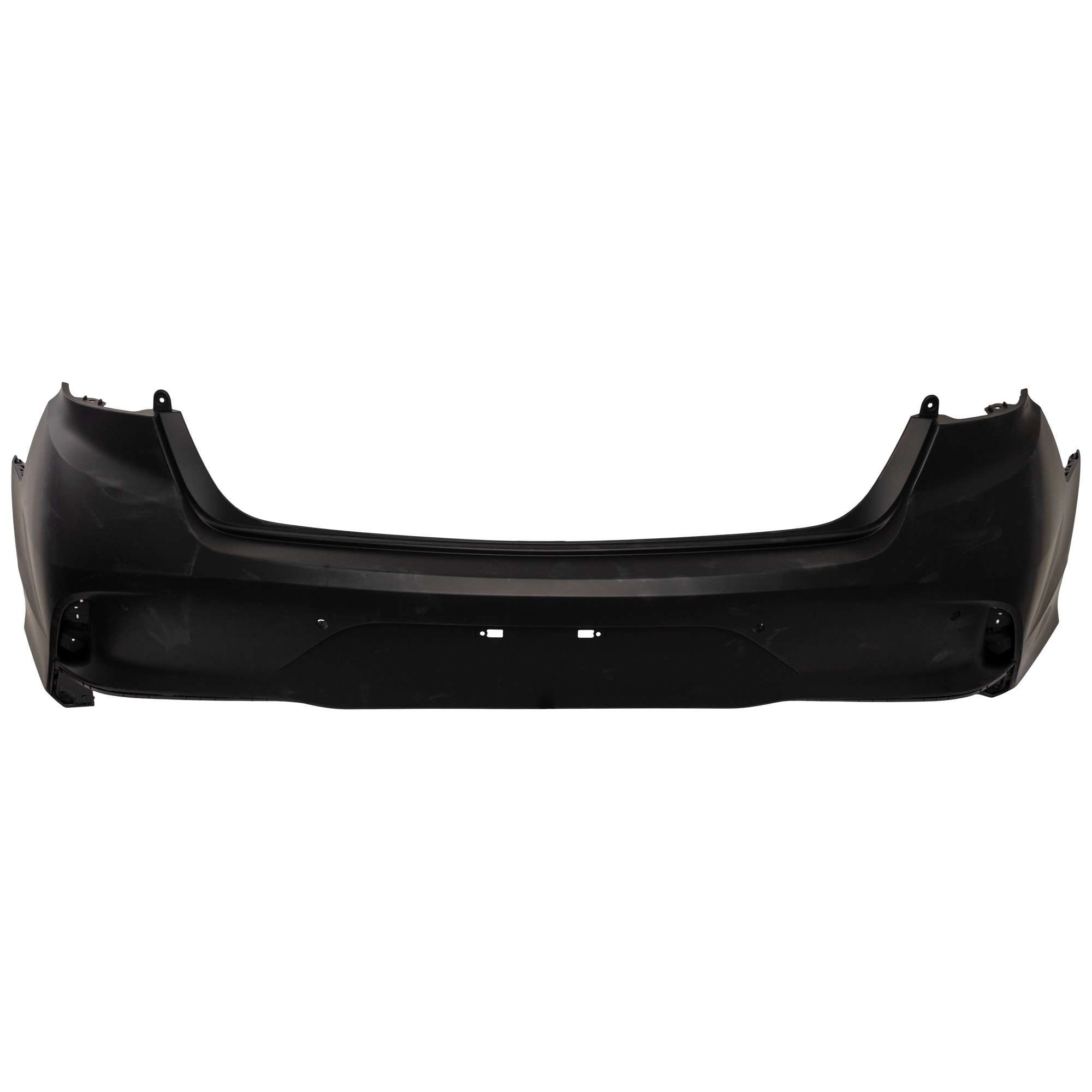 AM SONATA 18-19 REAR BUMPER COVER Primed Exc. Hybrid Model w Rear Object Sensor Holes SKU RH76010022P Partslink HY1100219 OEM 86610C2710
