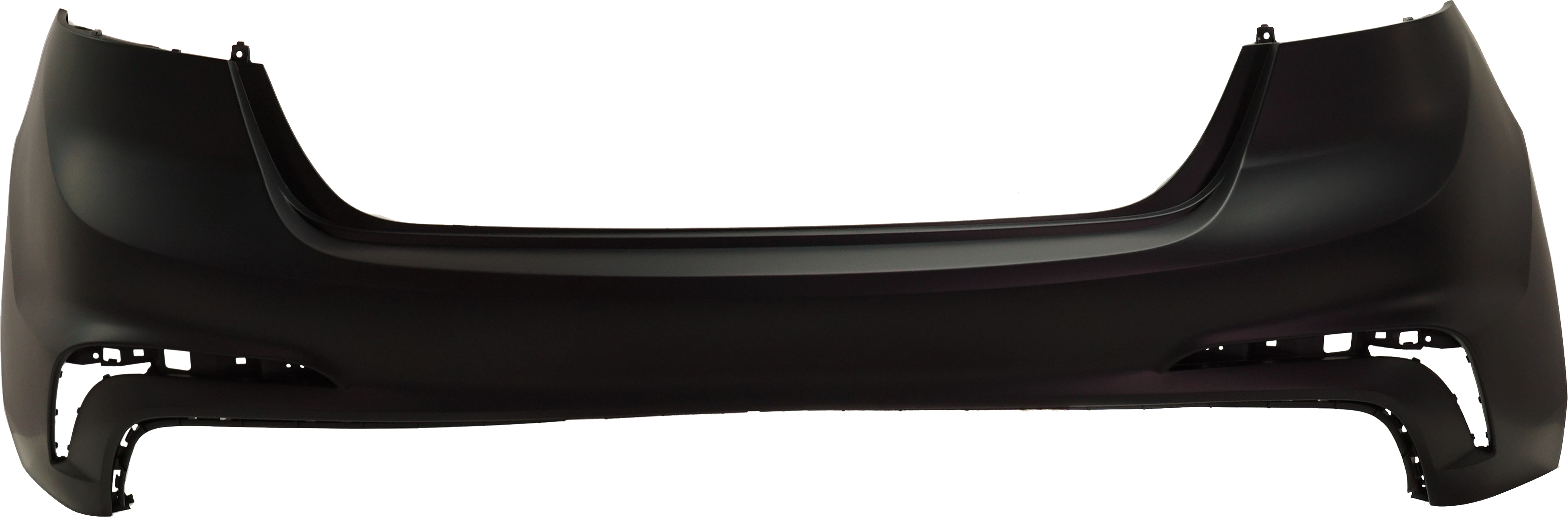 AM ELANTRA 17-18 REAR BUMPER COVER Primed w o Parking Aid Sensor Holes Sport Model SKU RH76010028P Partslink HY1100220 OEM 86611F2500