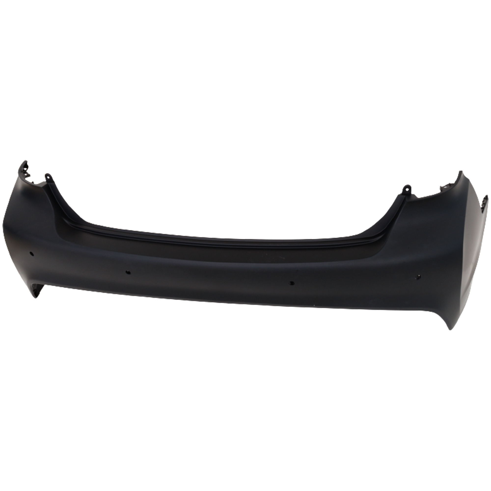 AM SONATA 16-17 REAR BUMPER COVER Primed Hybrid Models w Parking Aid Sensor Holes SKU RH76010030P Partslink HY1100221 OEM 86610E6000