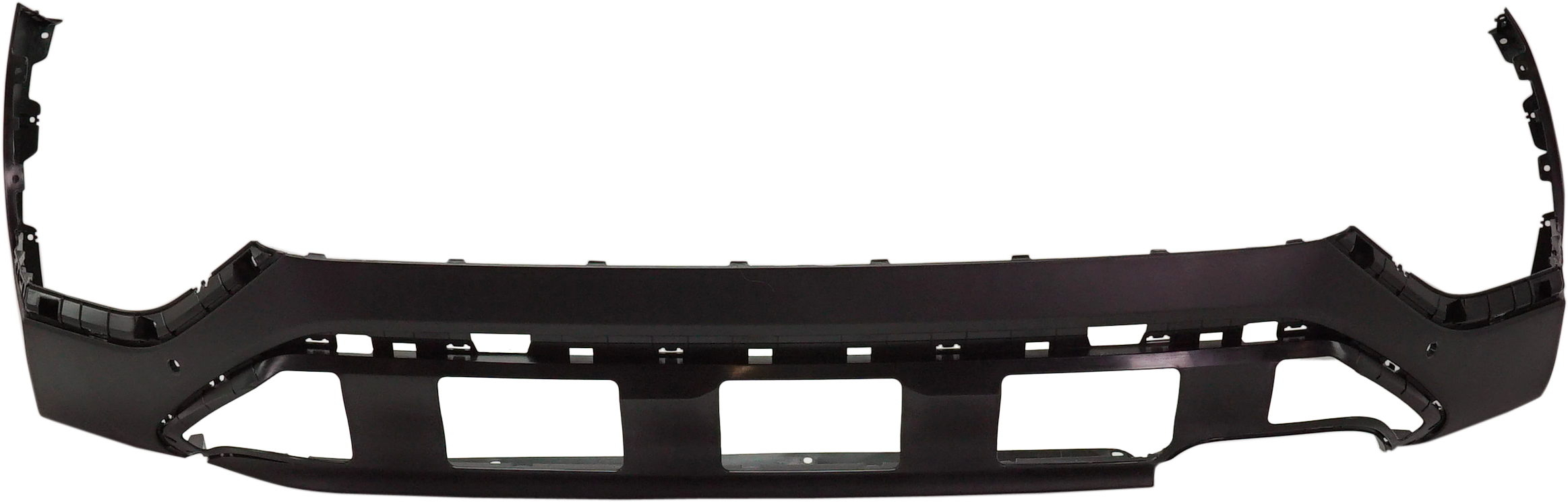 AM SANTA FE 19-20 REAR BUMPER COVER Lower Textured w Parking Aid Sensor Holes SKU RH76010043 Partslink HY1115121 OEM 86650S2000