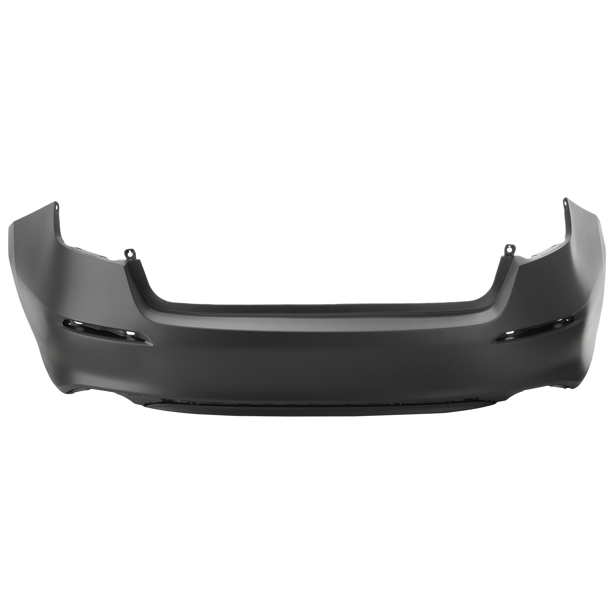 AM CIVIC 22-24 REAR BUMPER COVER Primed EX Model Canada Japan Built Vehicle LX SI Sport Models Sedan w o Parking Aid Sensor Holes CAPA SKU RH76010076PQ Partslink HO1100323C OEM 04715T20A00ZZ