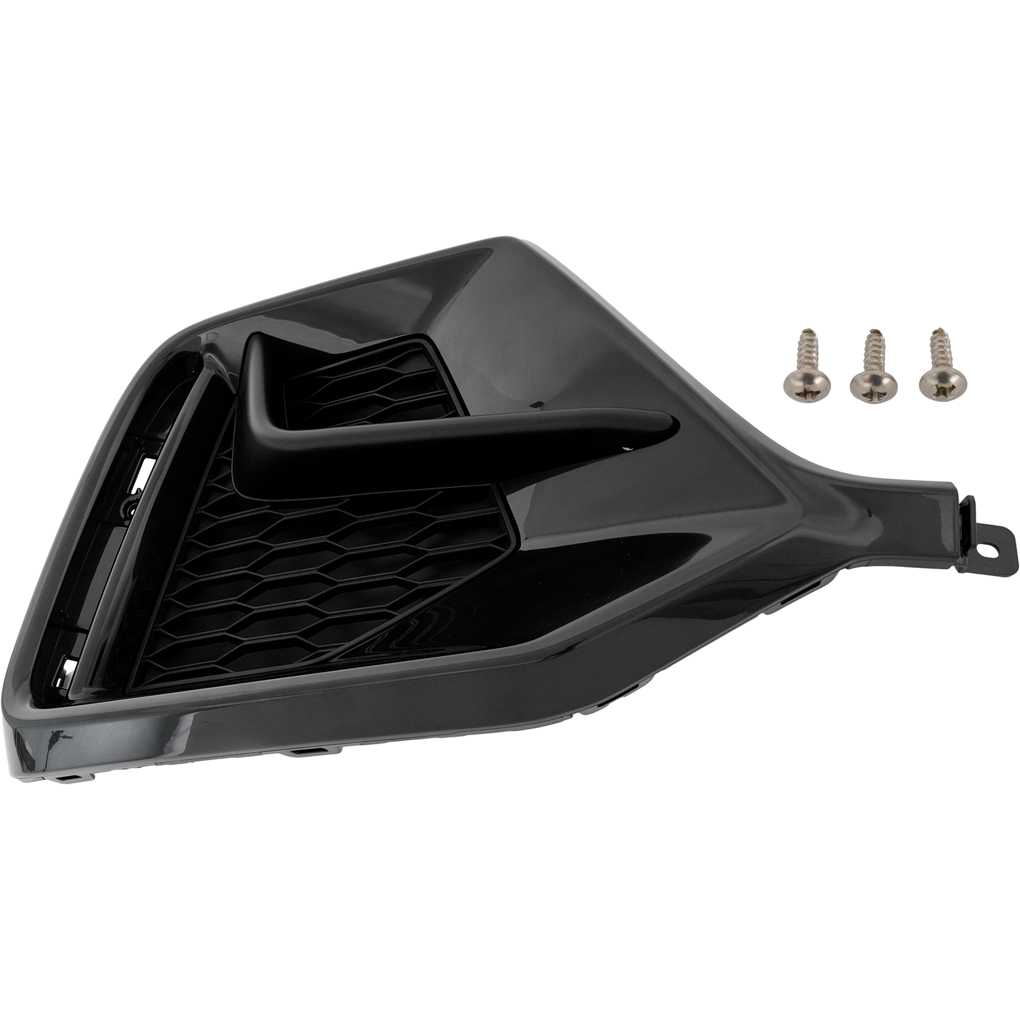 AM CIVIC 20-21 REAR BUMPER GARNISH LH Textured Black w Black Molding Exc. Type R Model Hatchback SKU RH76350018 Partslink HO1138106 OEM 71518TGGA50ZF