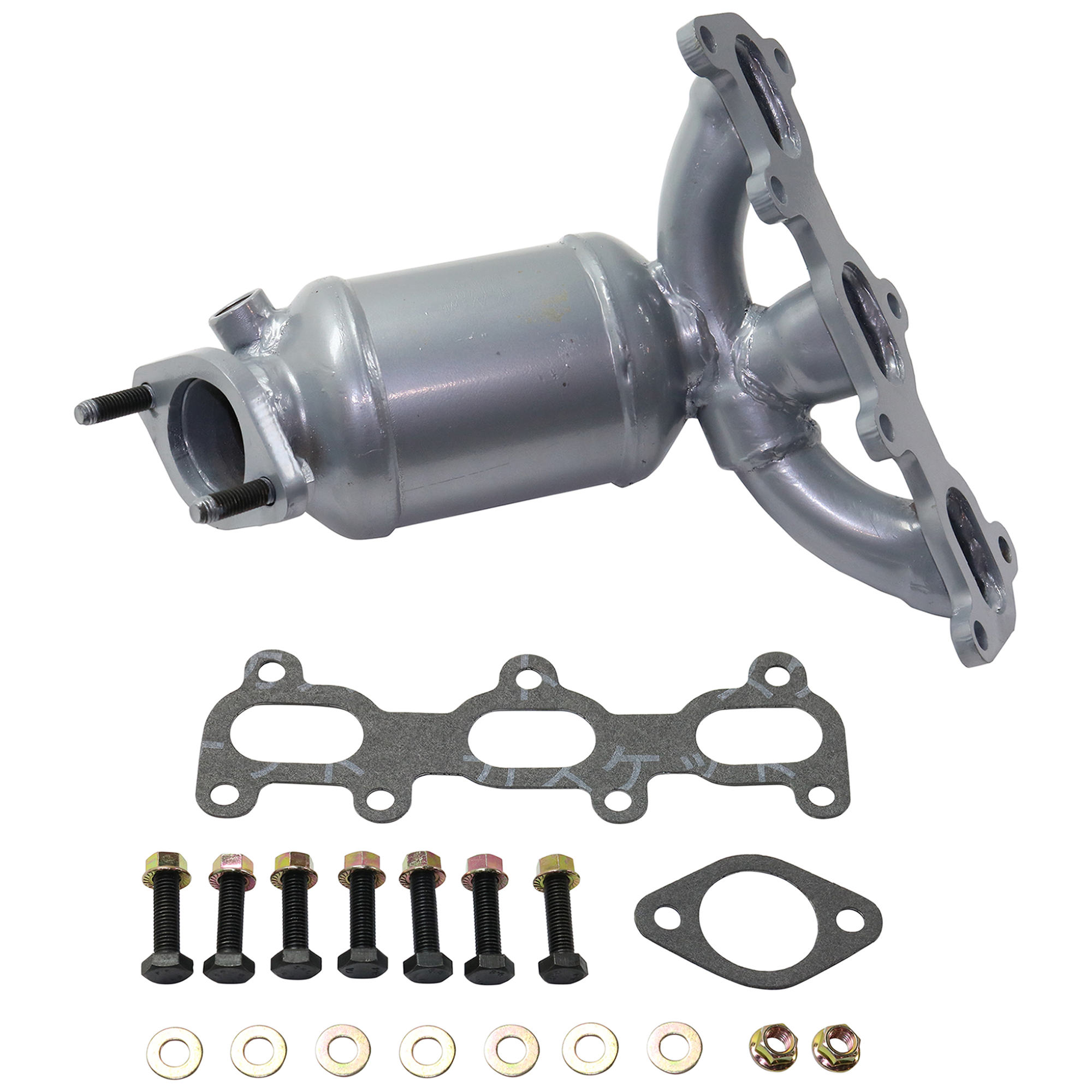 AM SANTA FE 07-09 CATALYTIC CONVERTER Front RH Integrated with Manifold 6 Cyl 2.7L eng. SKU RH96030003