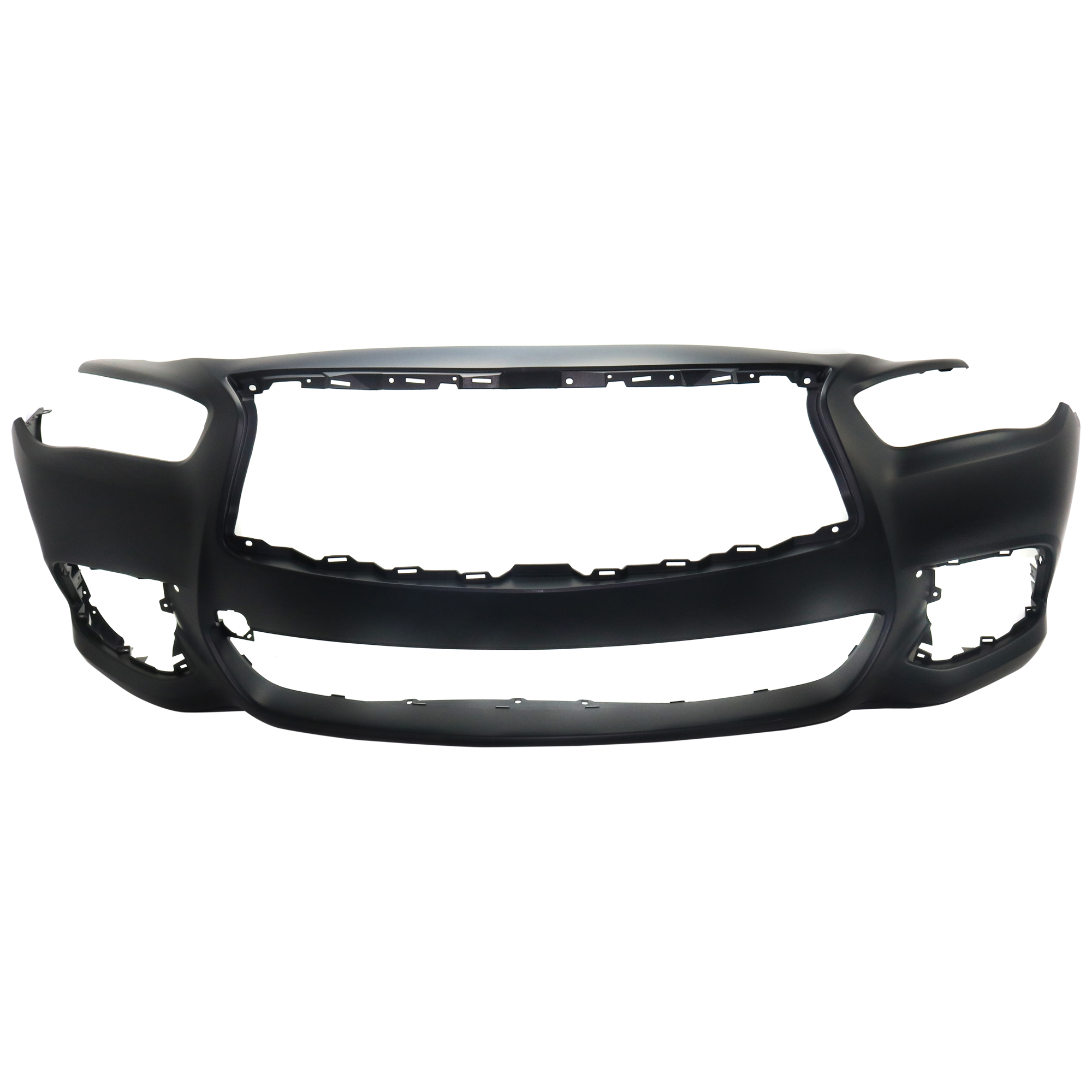 AM QX60-16-20 FRONT BUMPER COVER Primed w o Object Sensor Holes CAPA SKU RI01030012PQ Partslink IN1000273C OEM 620229NC0H